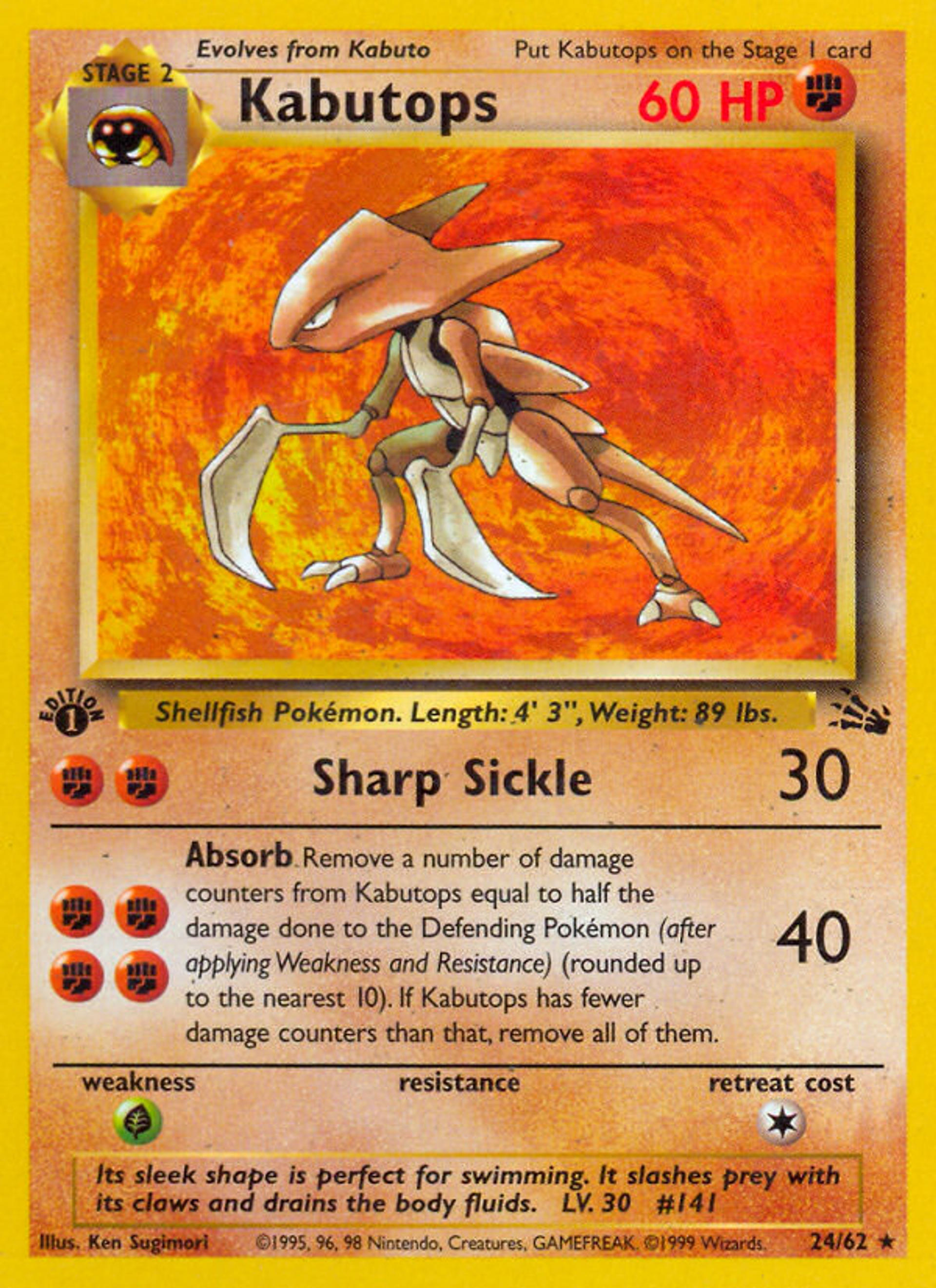 Kabutops — Fossil — Pokemon