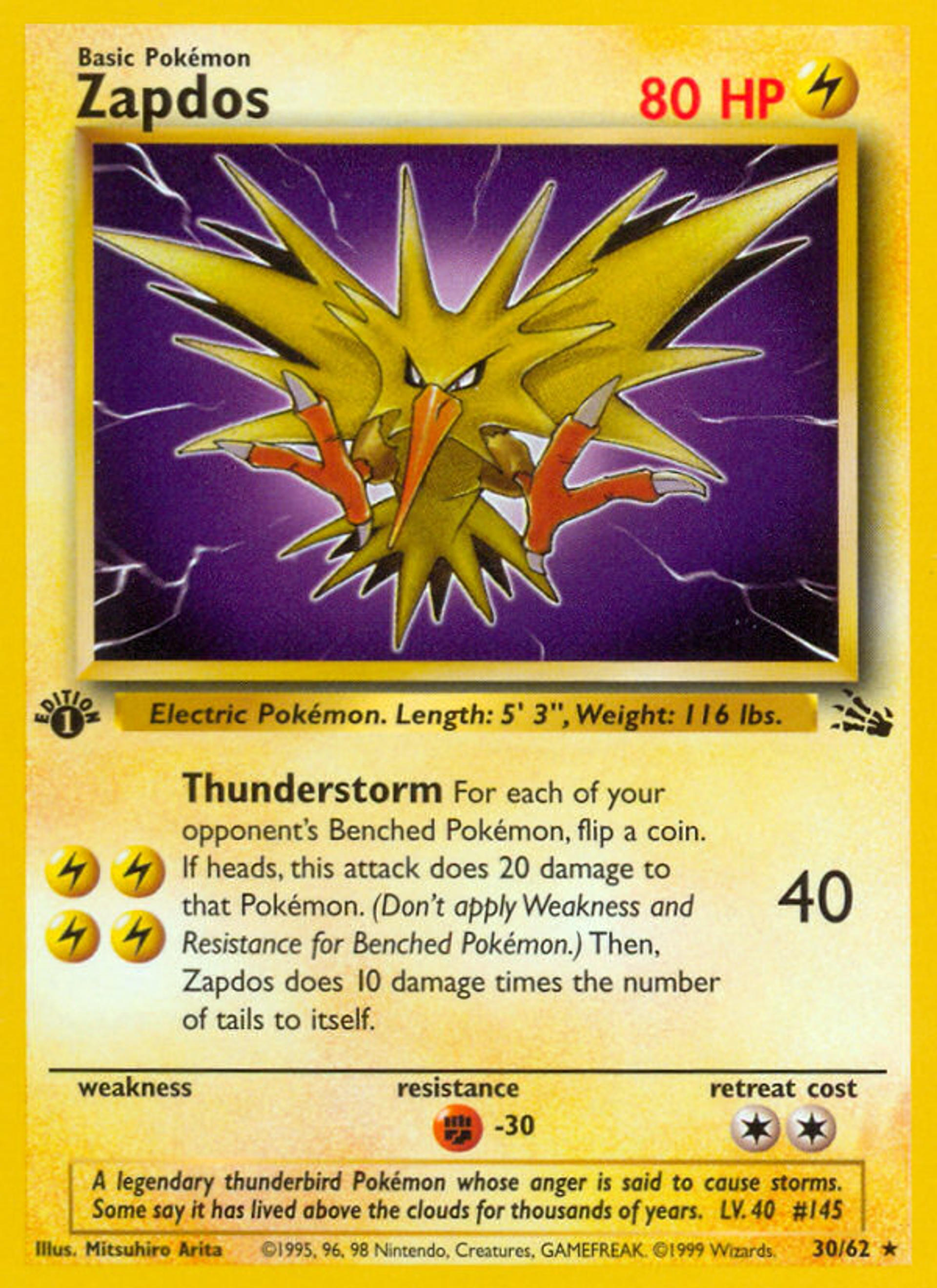 Zapdos — Fossil — Pokemon