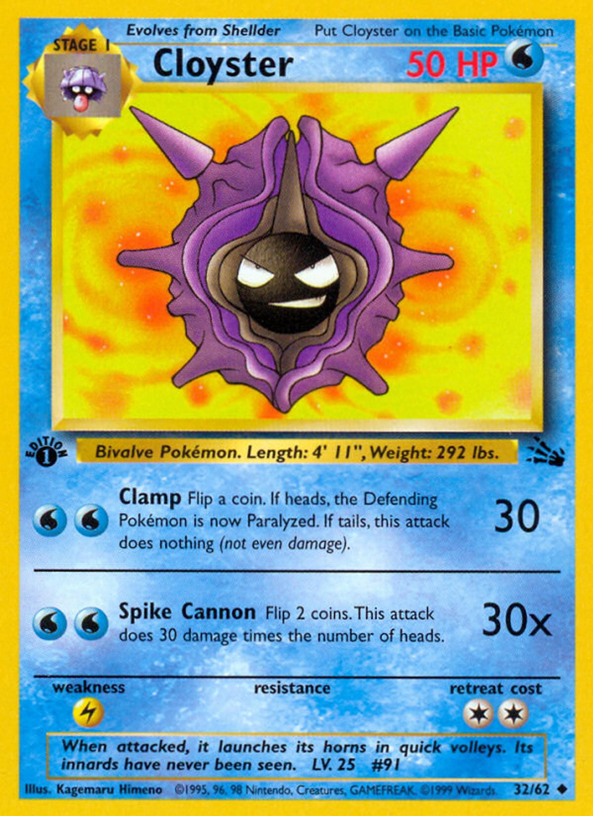 Cloyster — Fossil — Pokemon