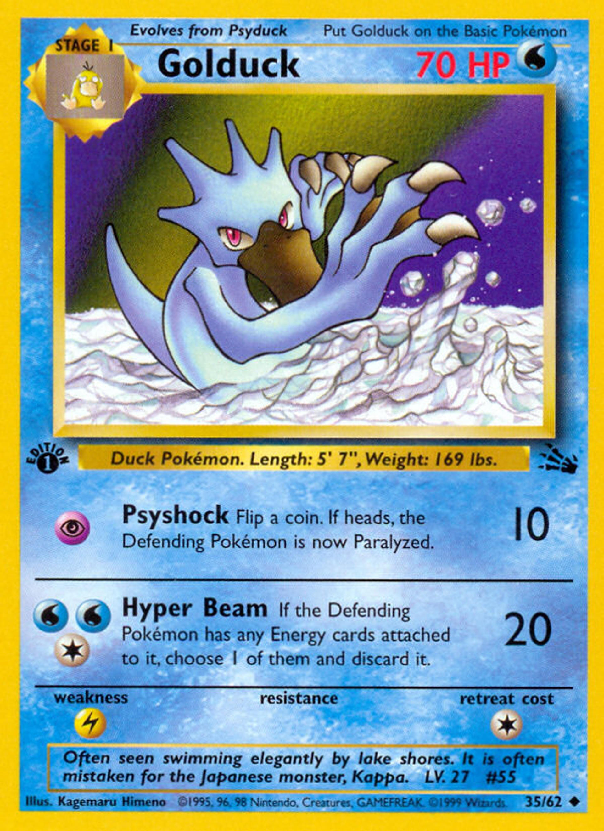 Golduck — Fossil — Pokemon