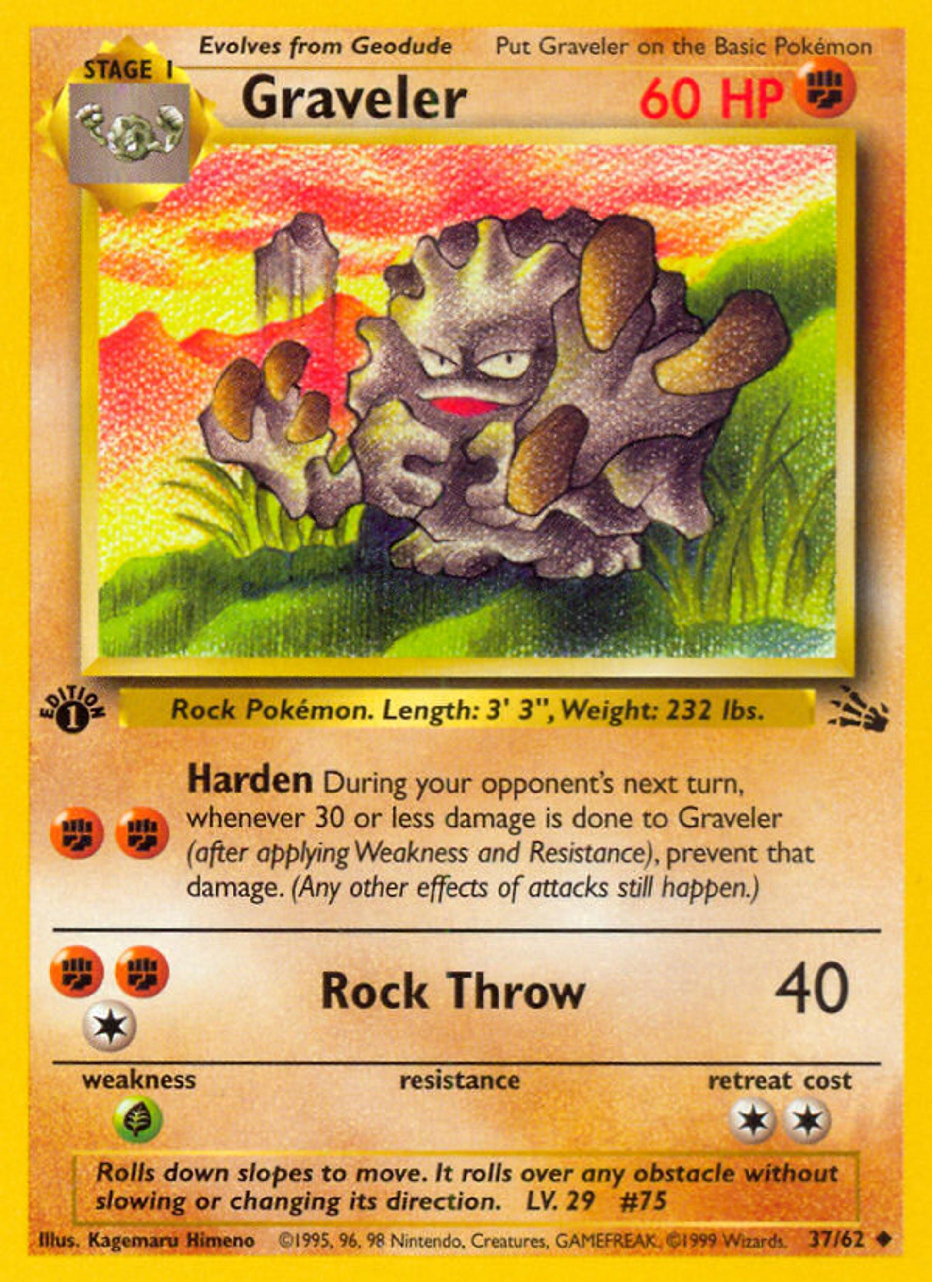 Graveler — Fossil — Pokemon