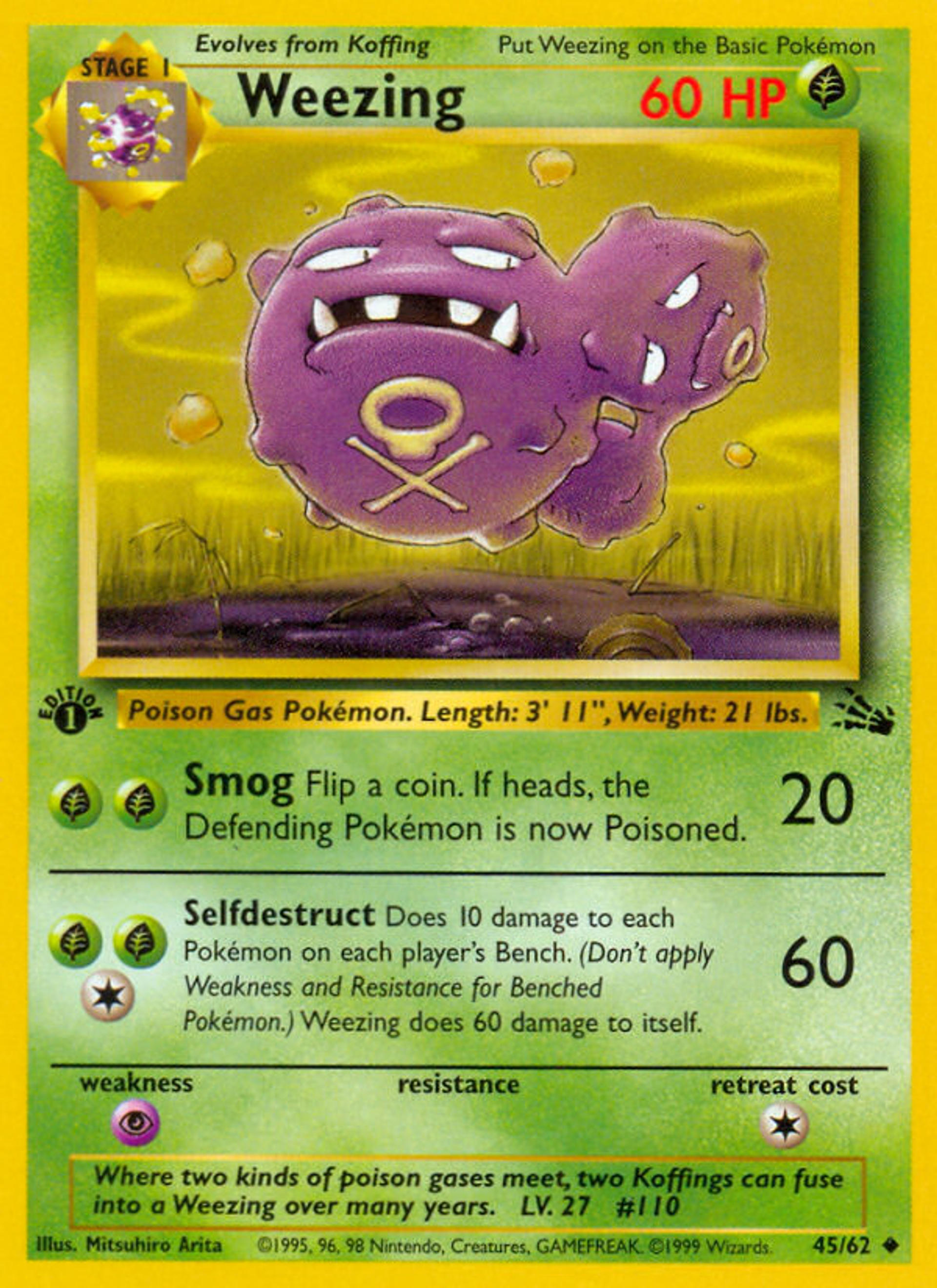 Weezing — Fossil — Pokémon