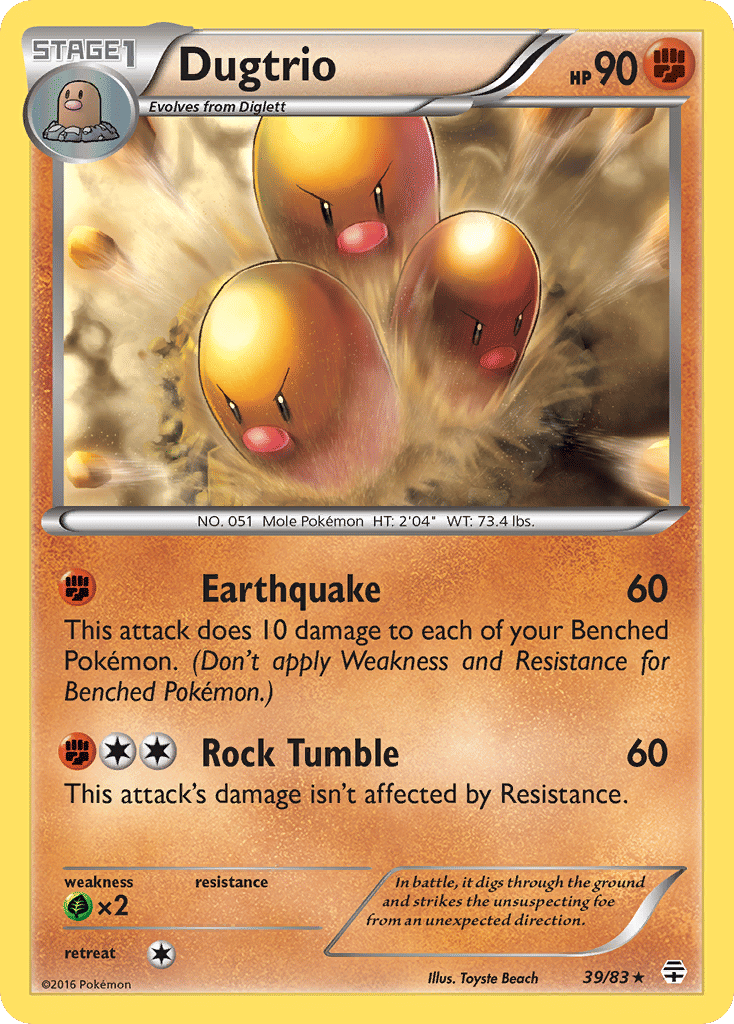Dugtrio — Generations — Pokemon