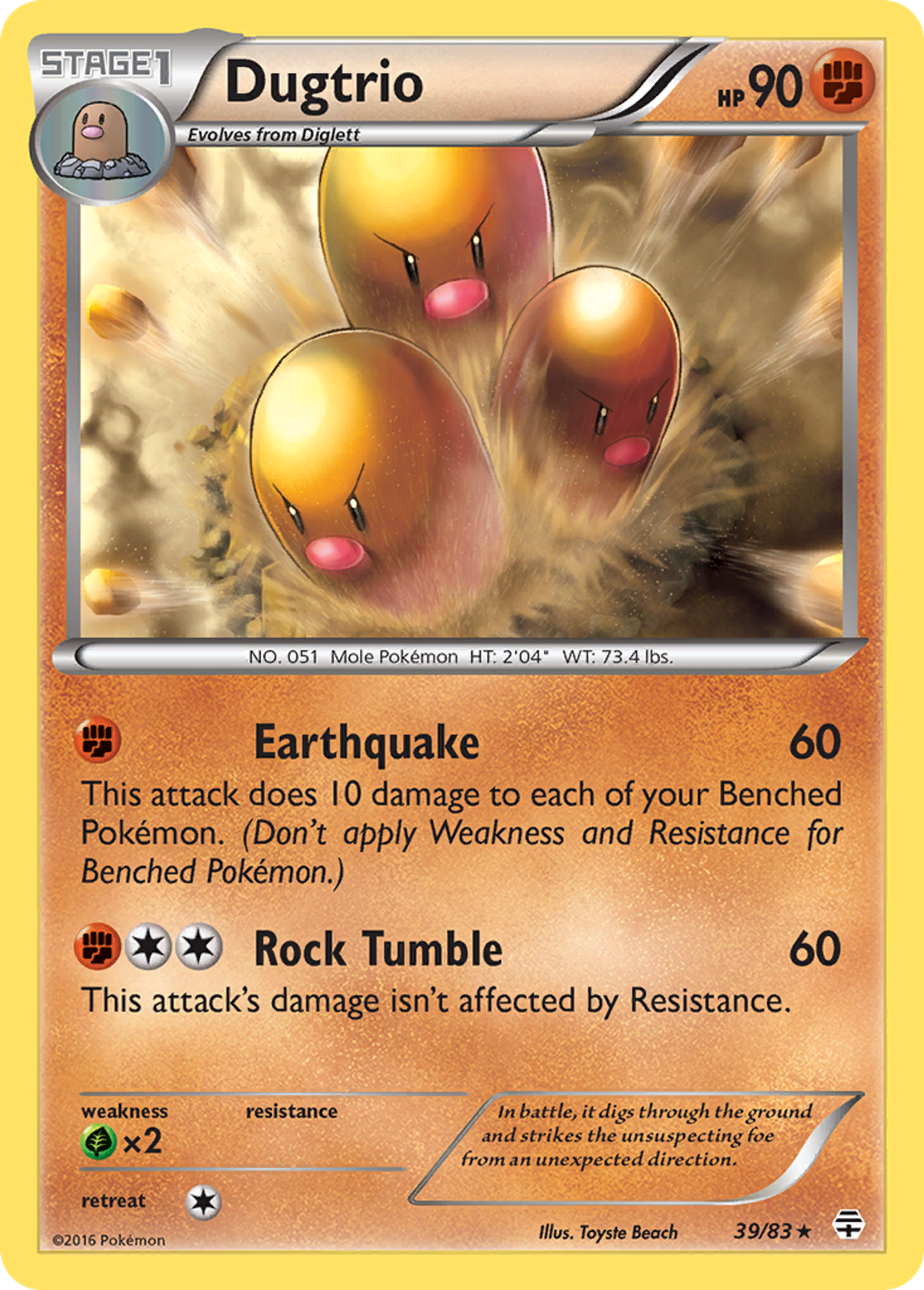 Dugtrio — Generations — Pokemon