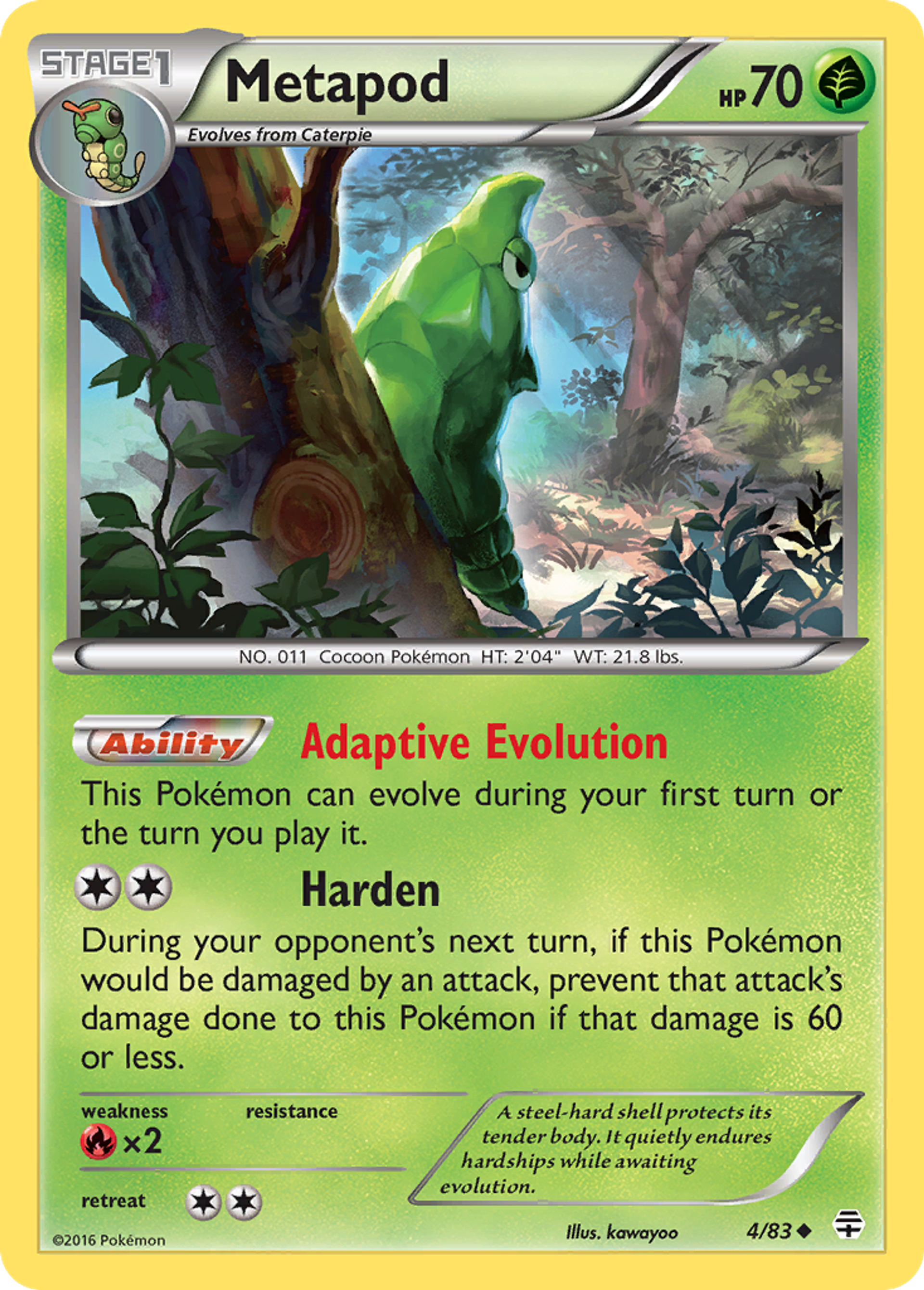 Metapod — Generations — Pokemon