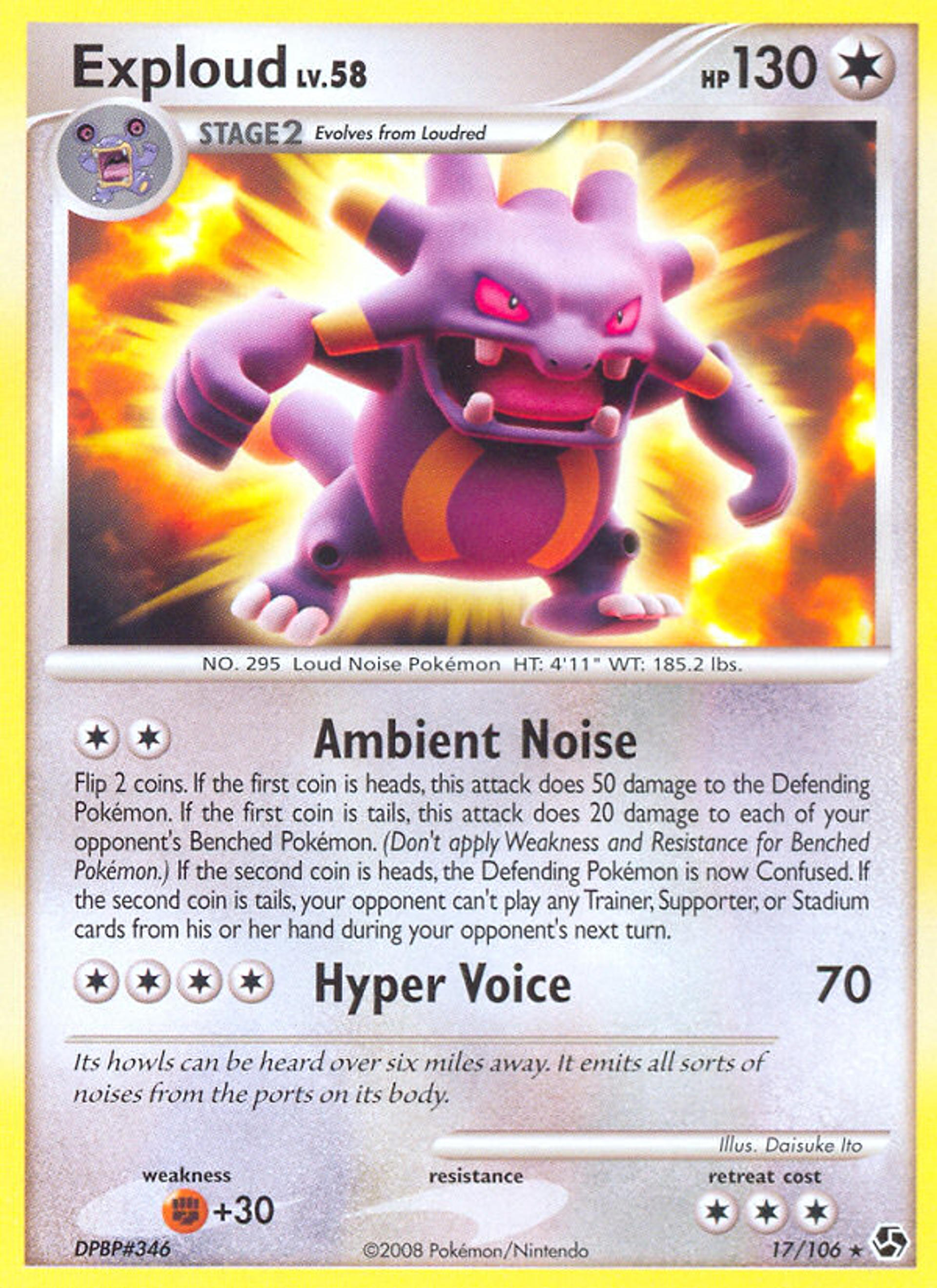 Exploud — Great Encounters — Pokemon