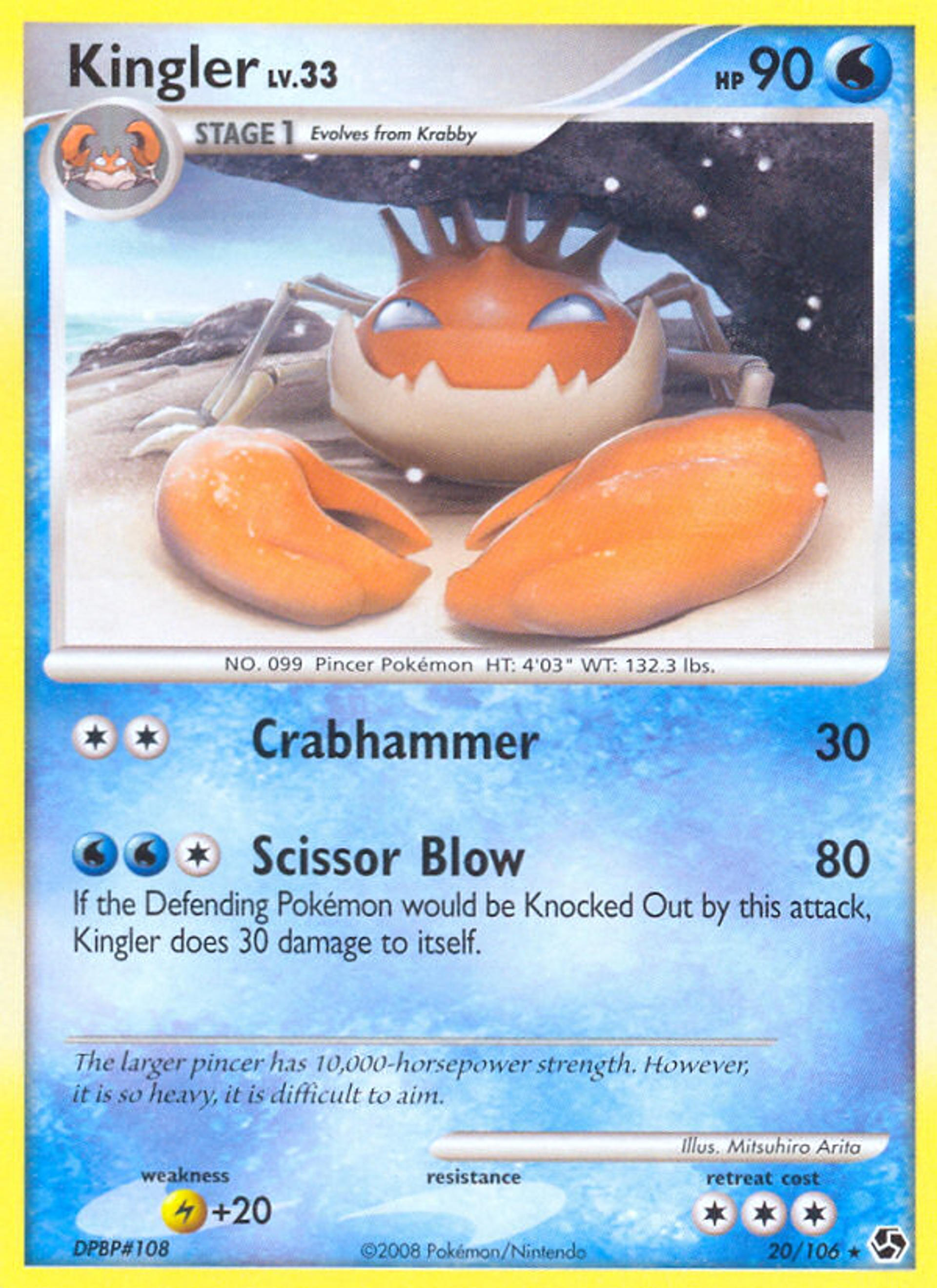 Kingler — Great Encounters — Pokemon