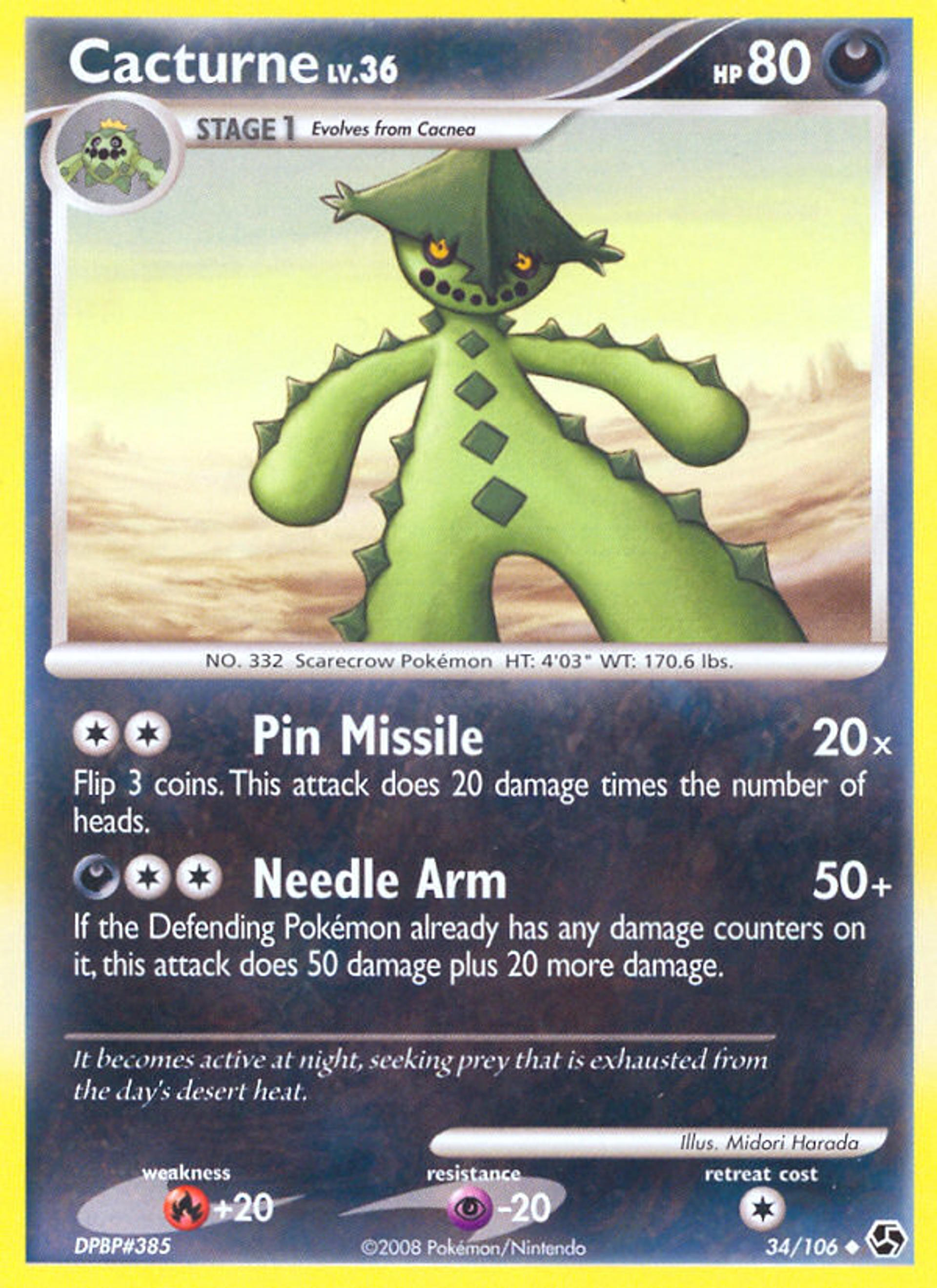Cacturne — Great Encounters — Pokemon