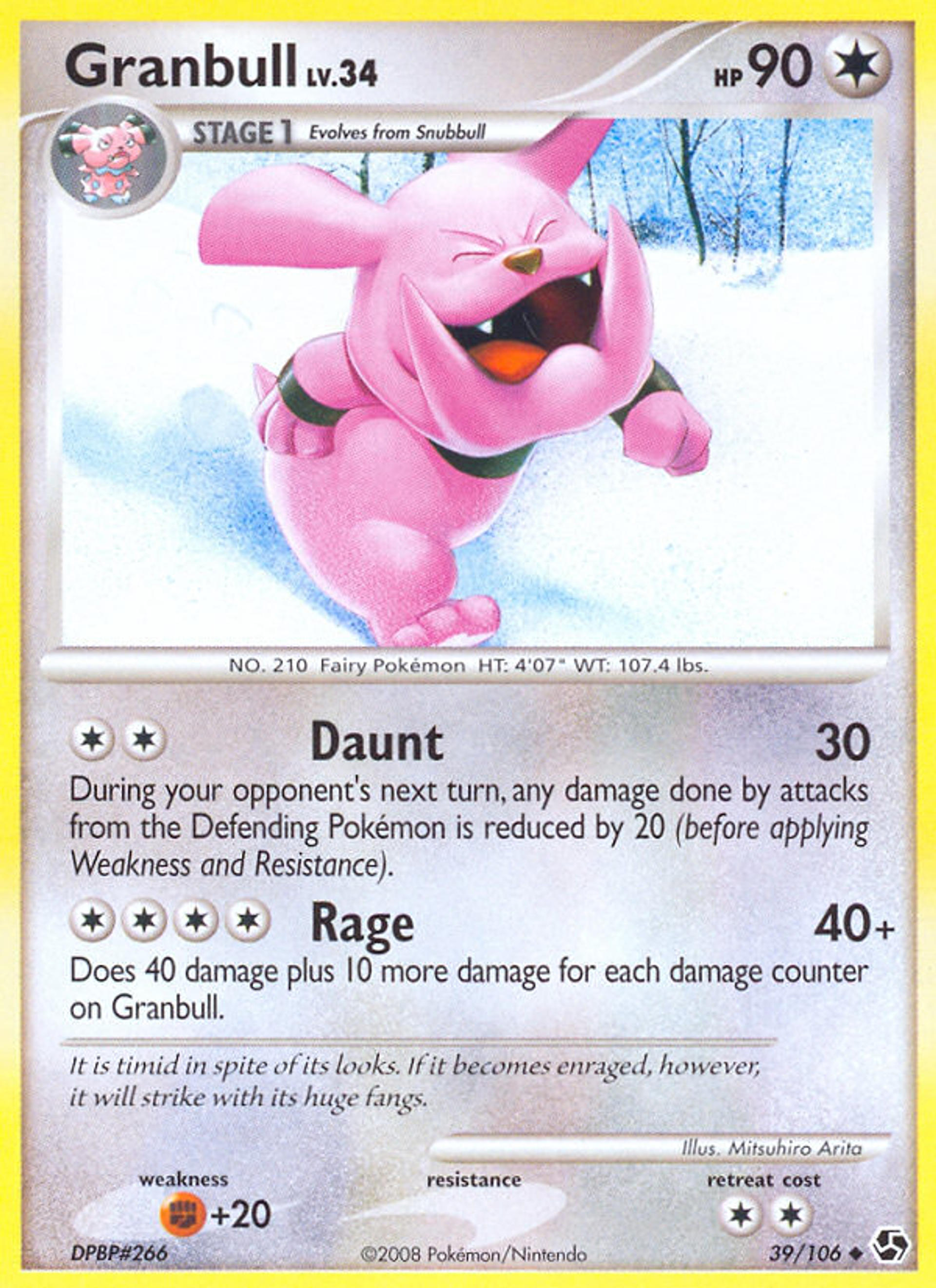 Granbull — Great Encounters — Pokemon