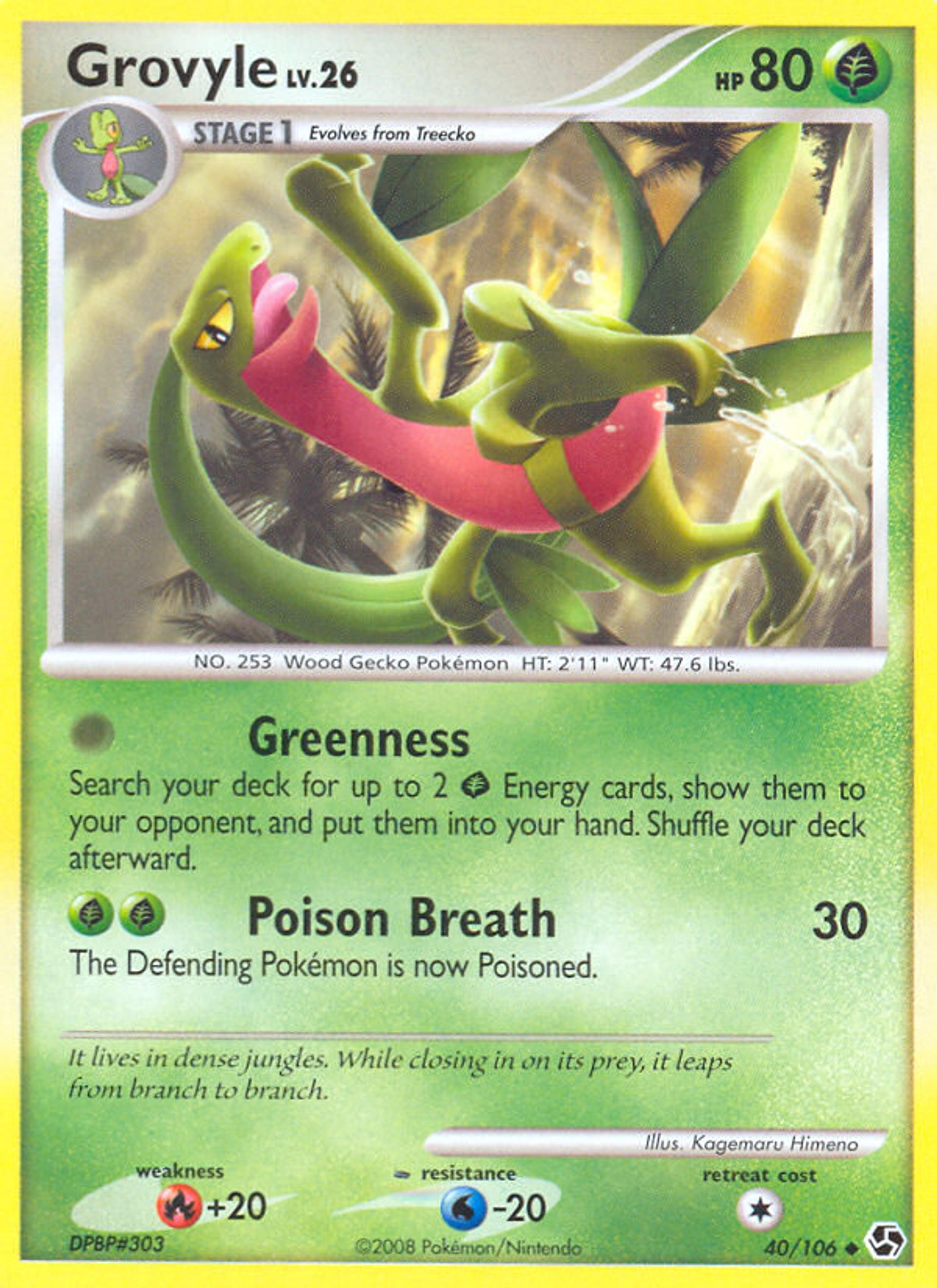 Grovyle — Great Encounters — Pokemon