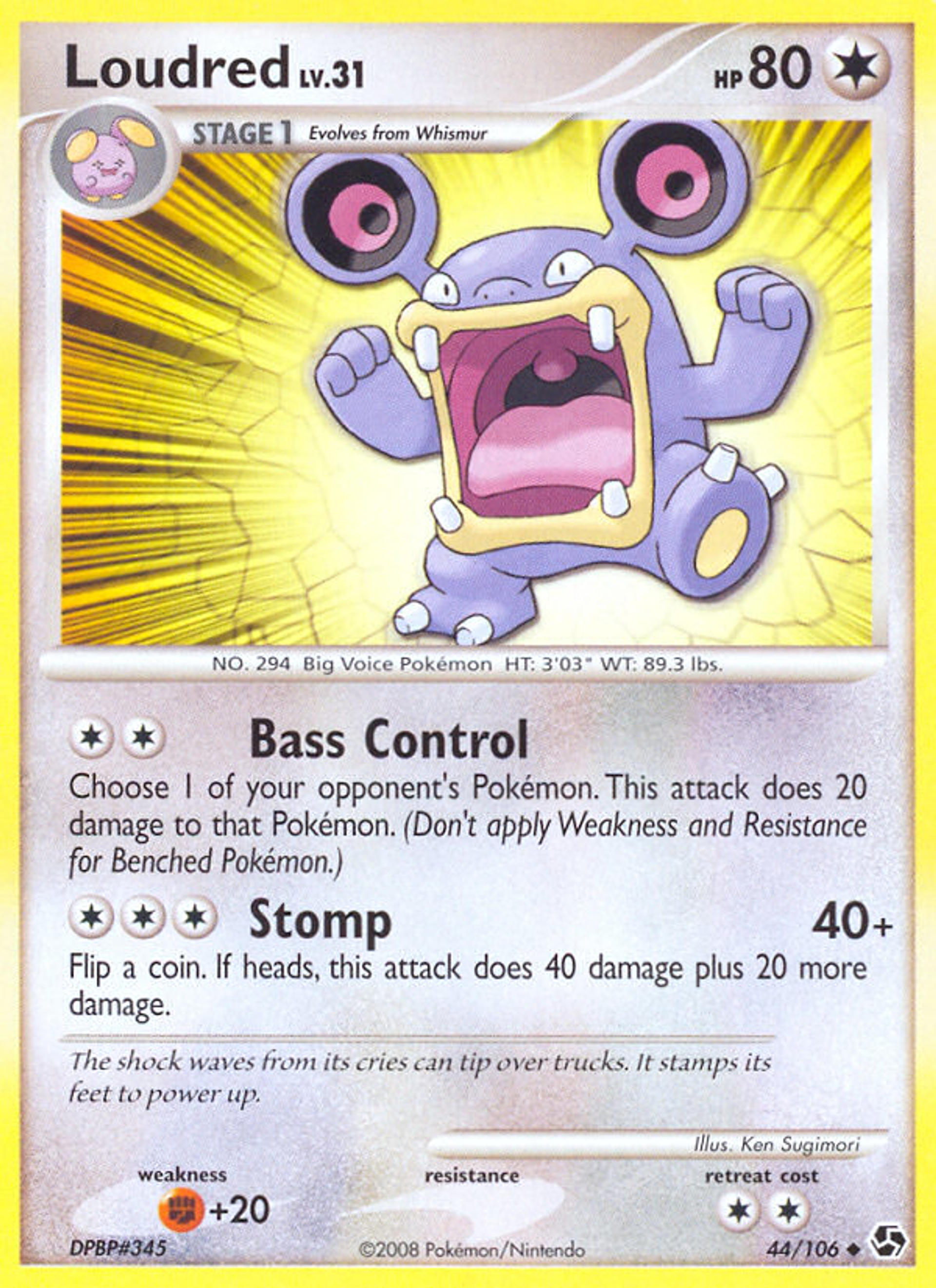 Loudred — Great Encounters — Pokemon