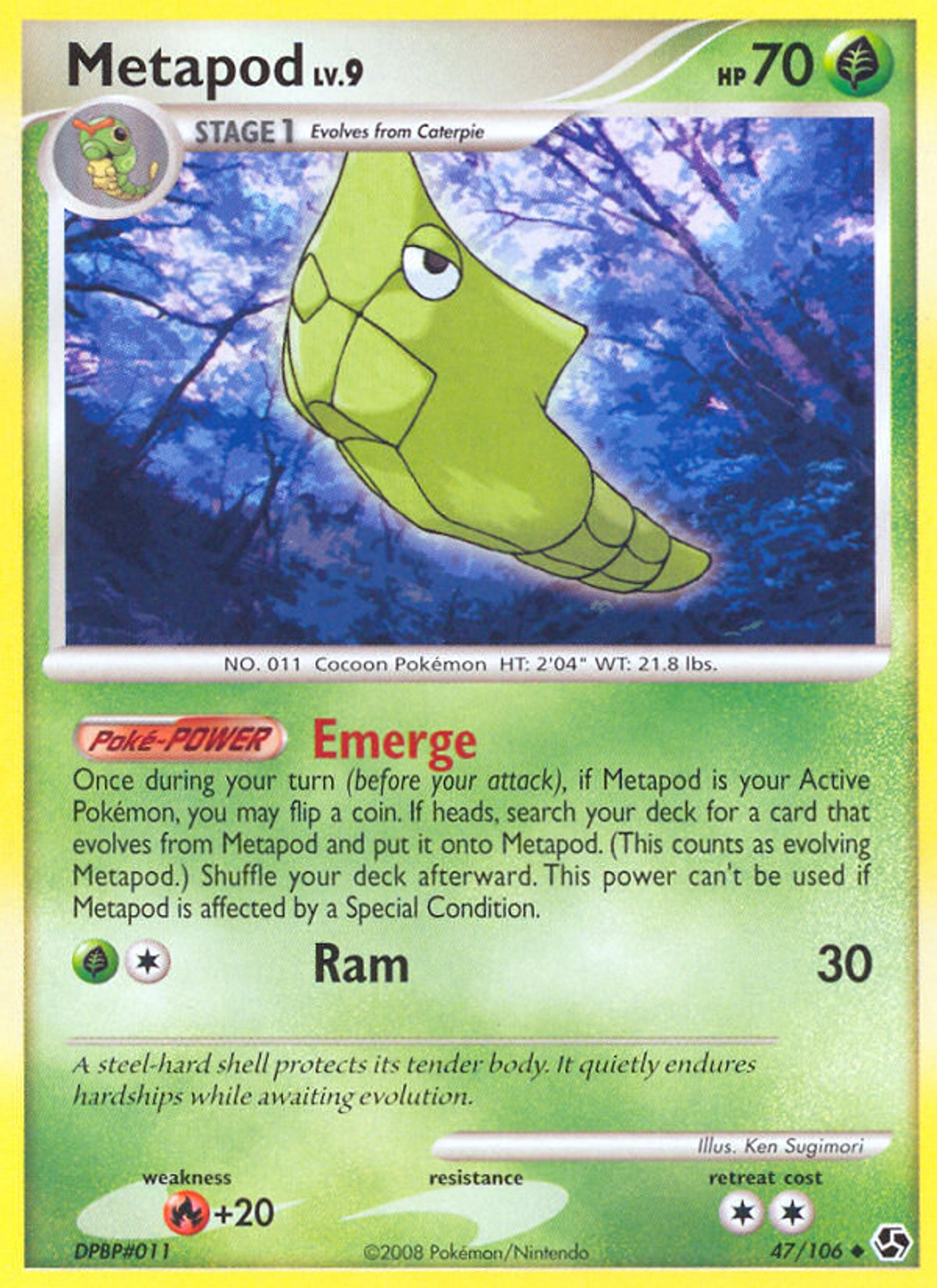 Metapod — Great Encounters — Pokemon