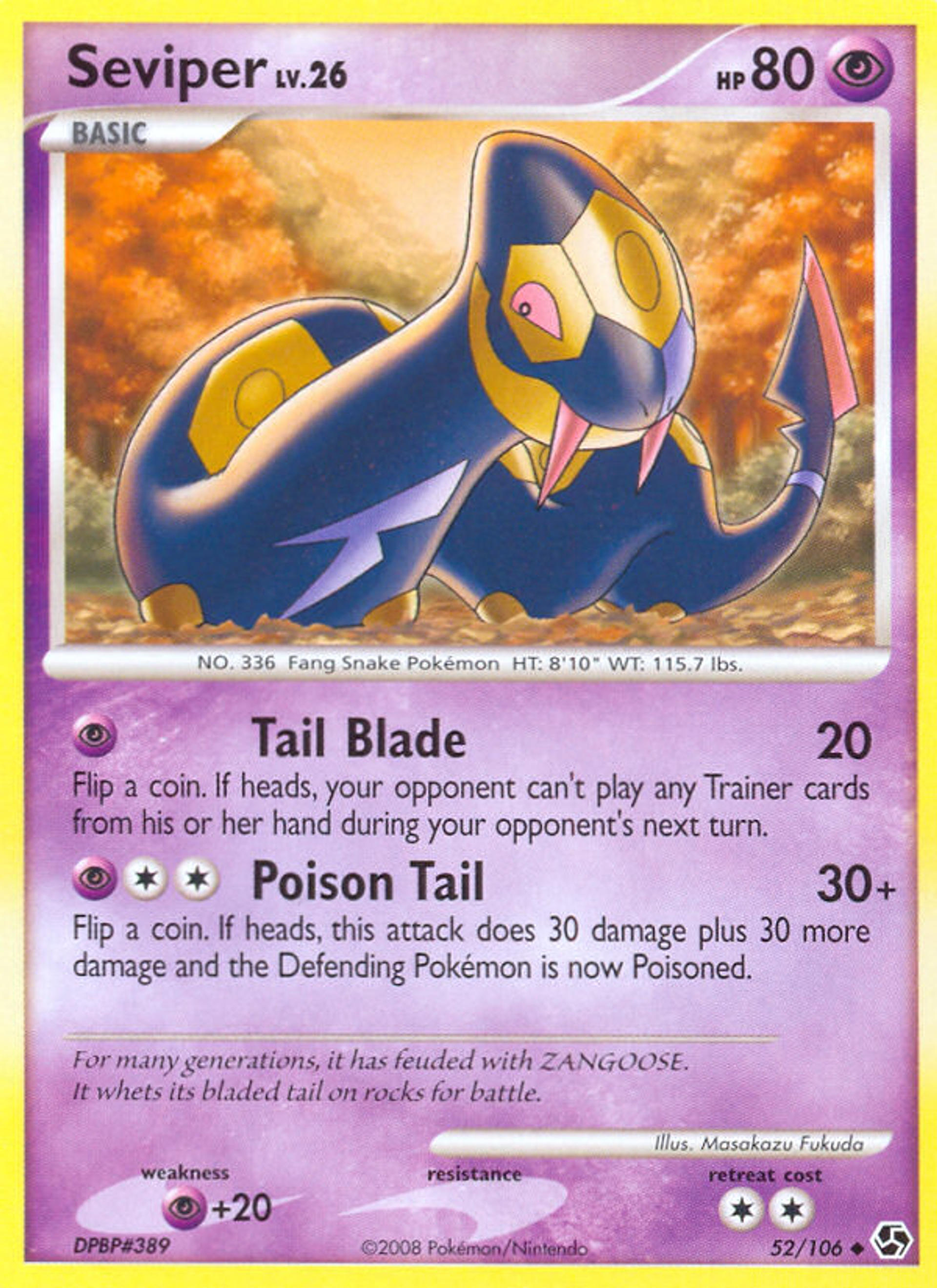 Seviper — Great Encounters — Pokemon