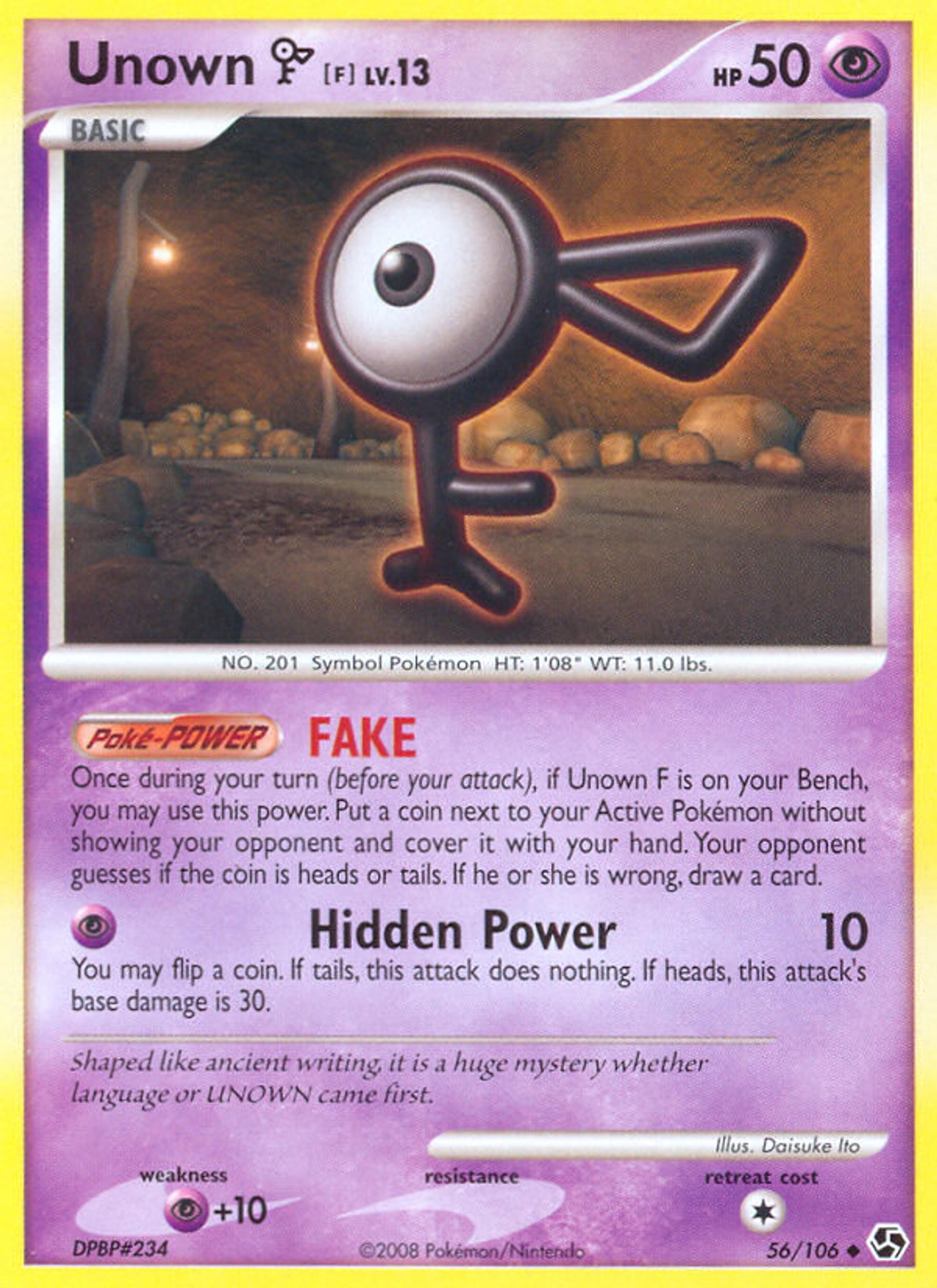 Unown — Great Encounters — Pokemon