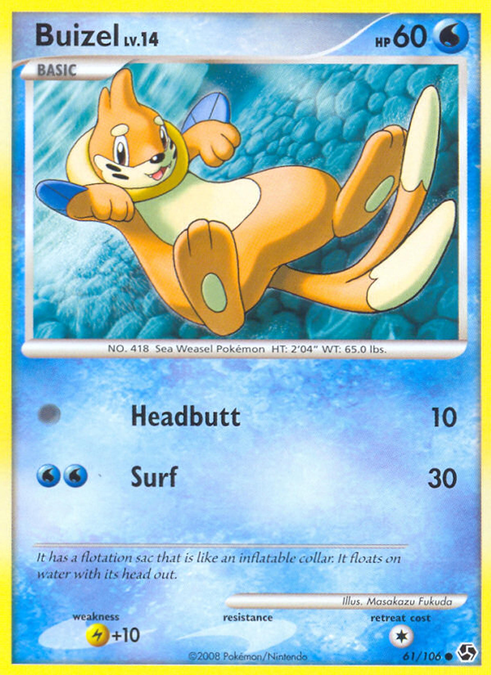 Buizel — Great Encounters — Pokémon