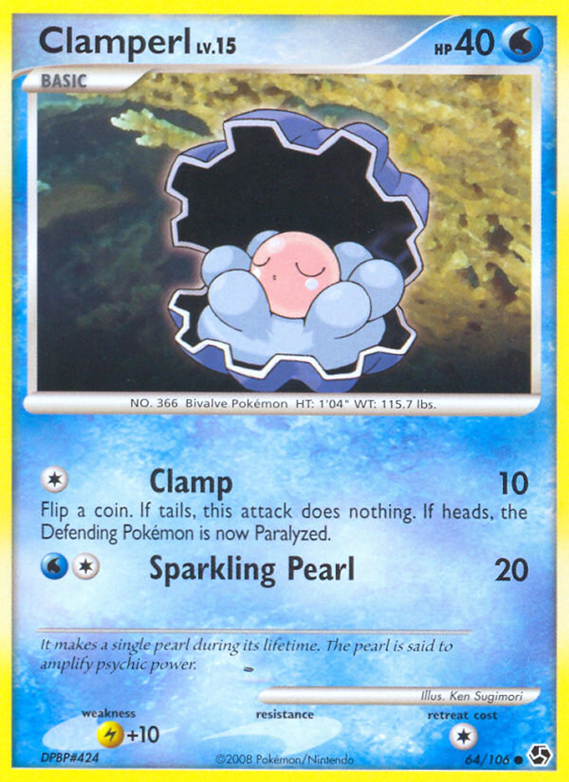 Clamperl — Great Encounters — Pokemon