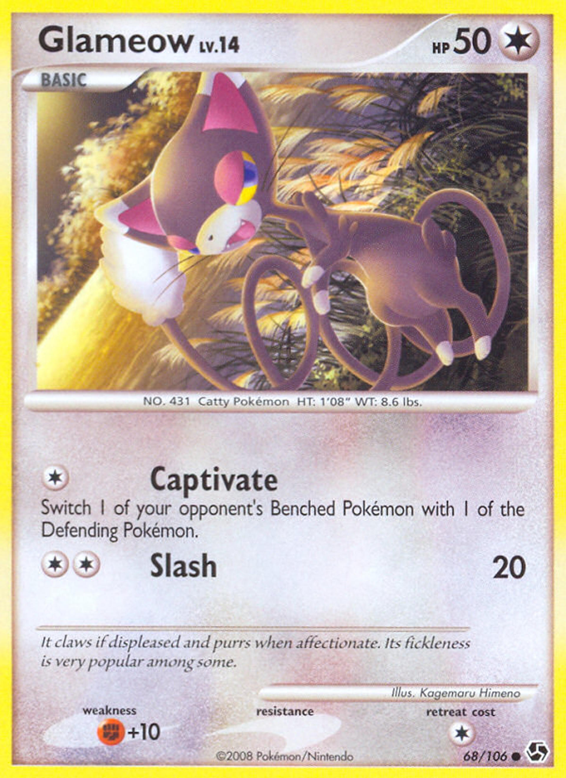 Glameow — Great Encounters — Pokemon