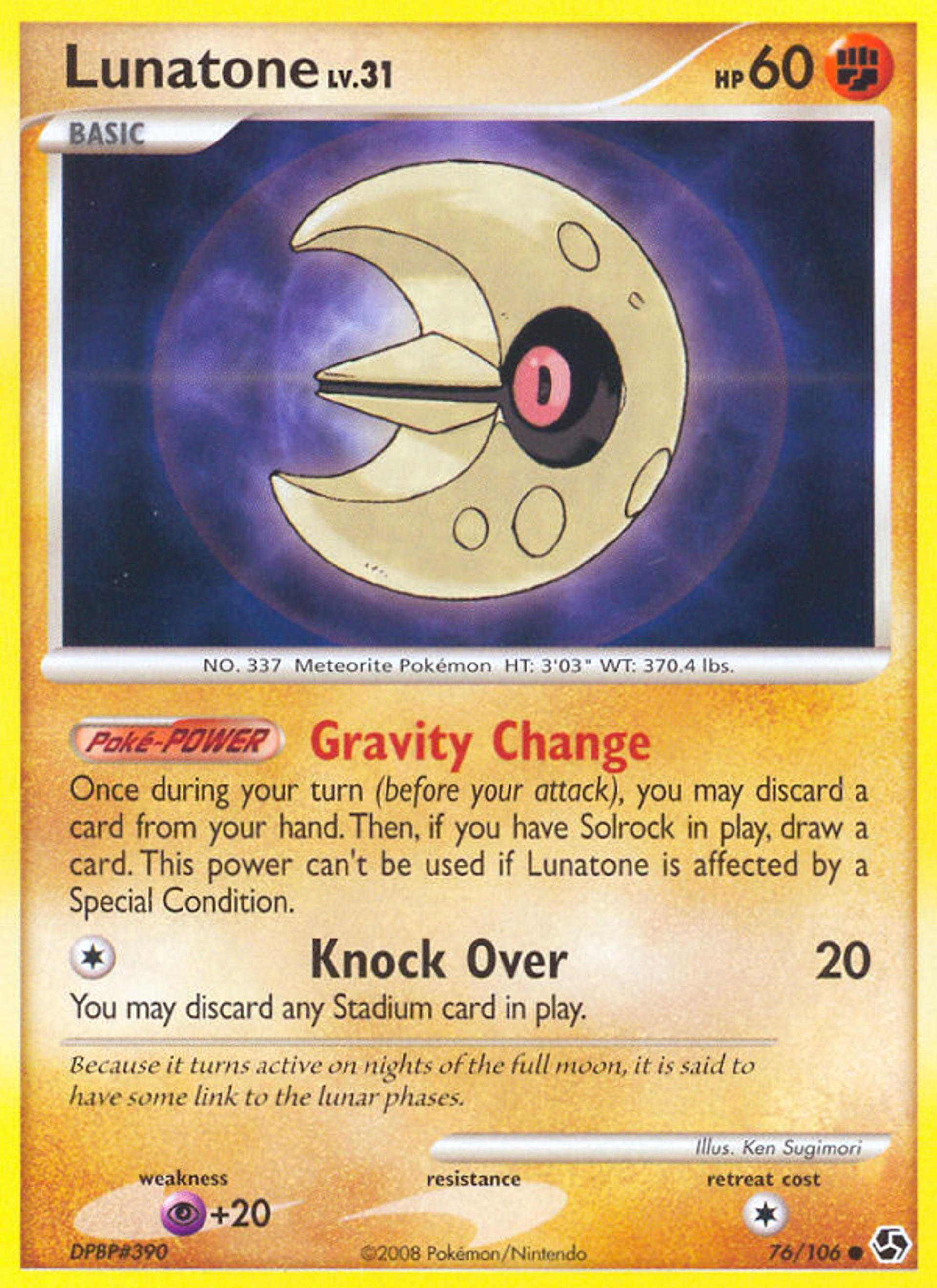 Lunatone — Great Encounters — Pokemon
