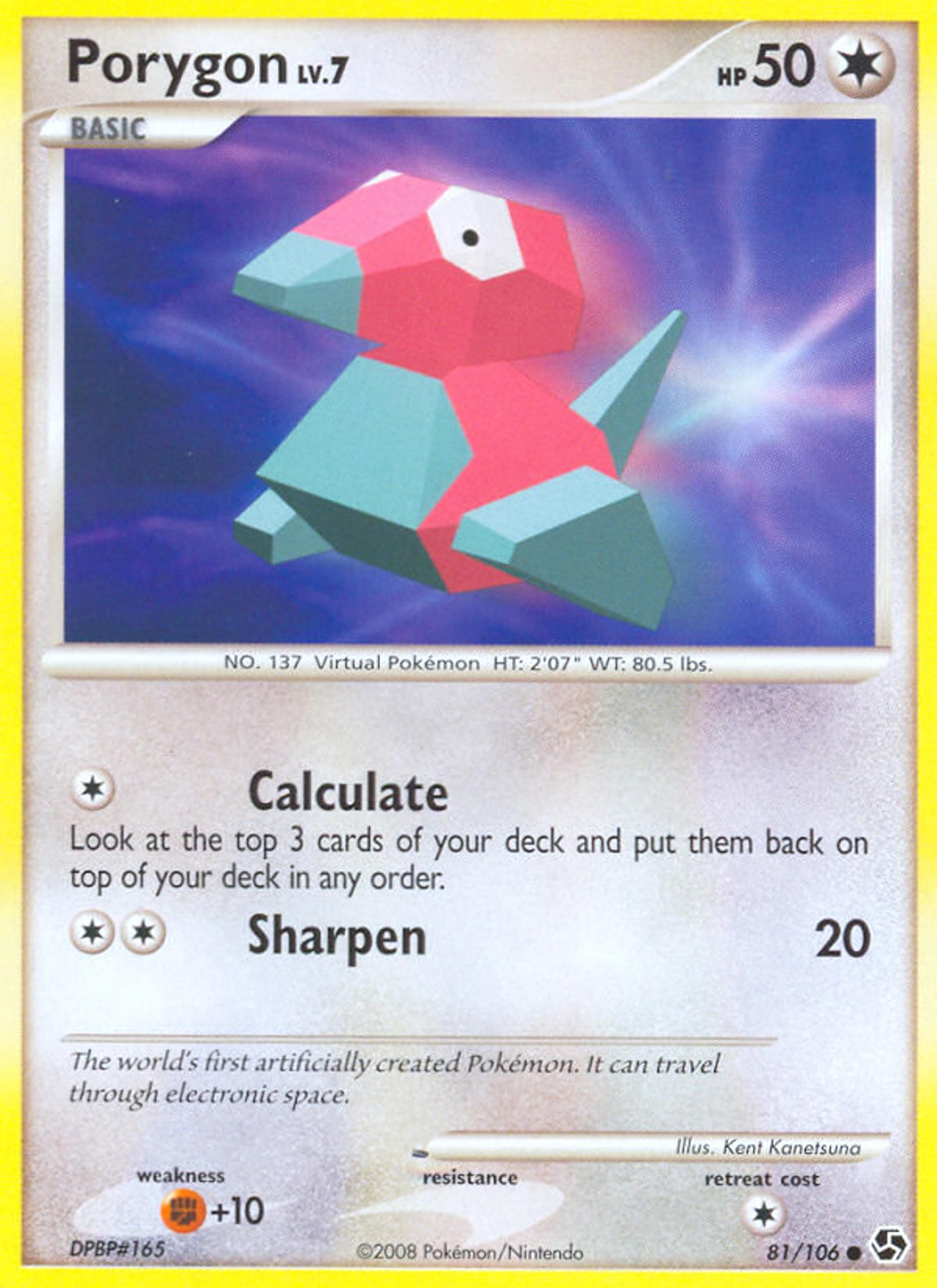 Porygon Lv.7 — Great Encounters — Pokémon