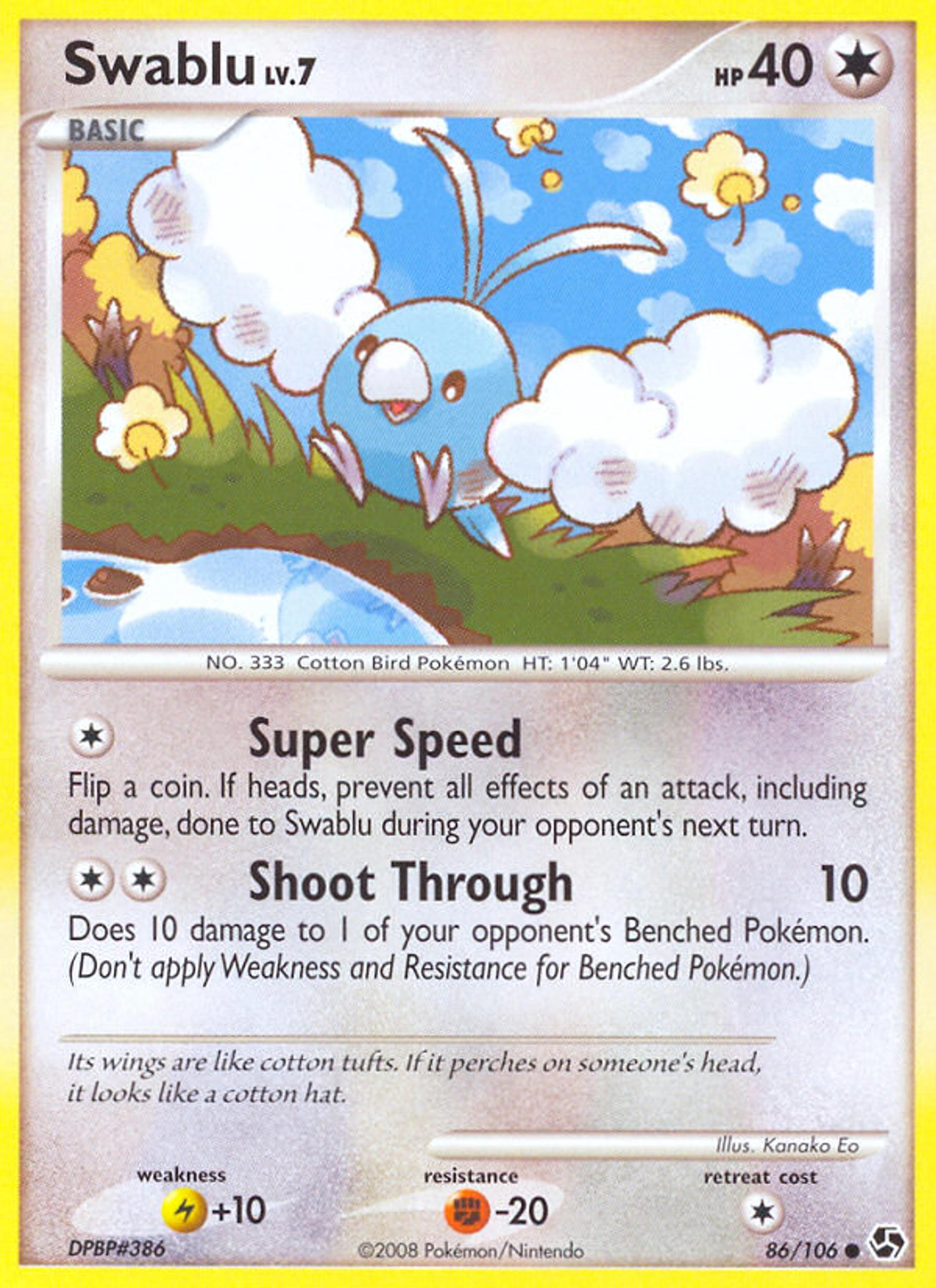 Swablu — Great Encounters — Pokemon