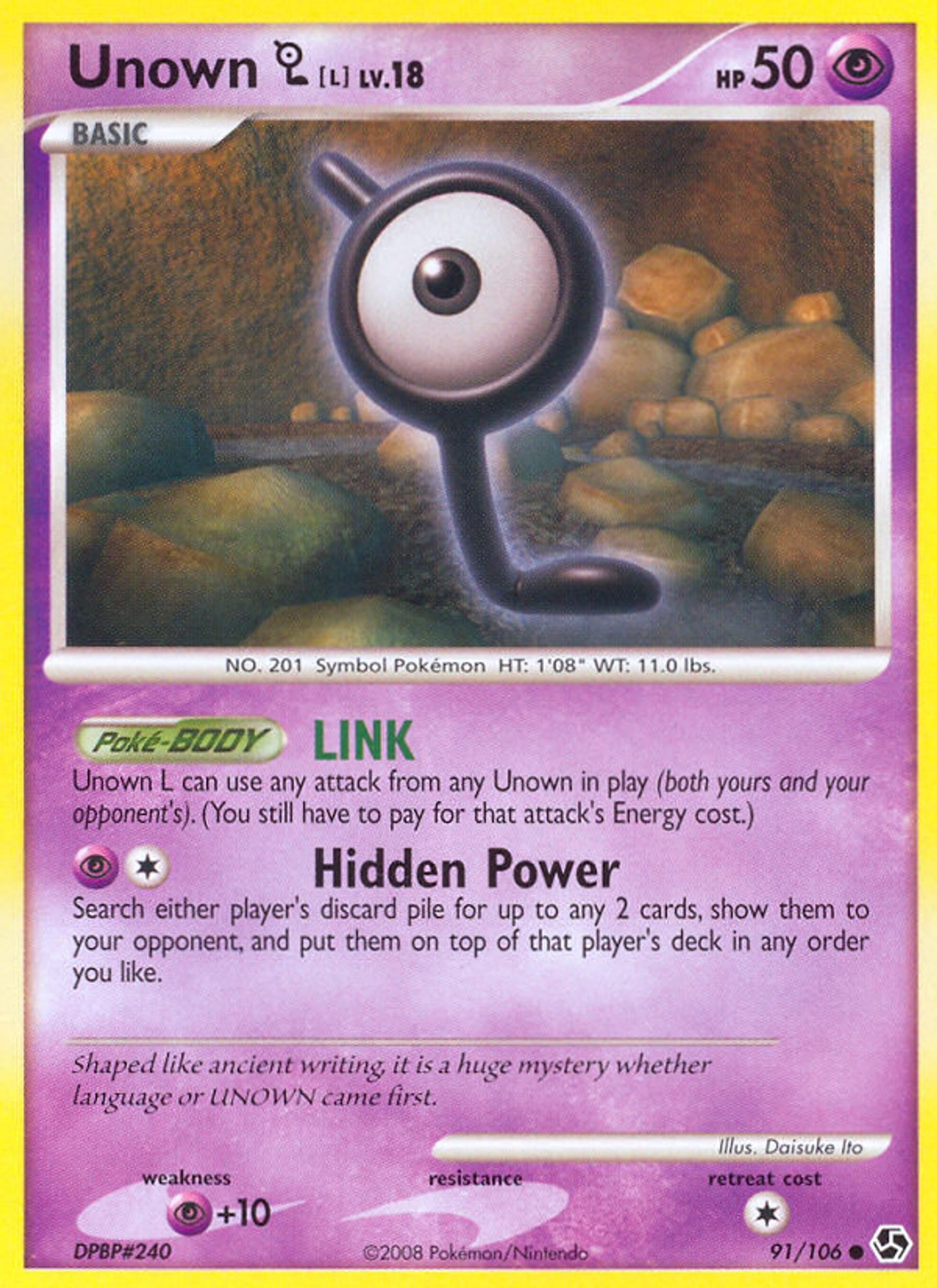 Unown — Great Encounters — Pokemon