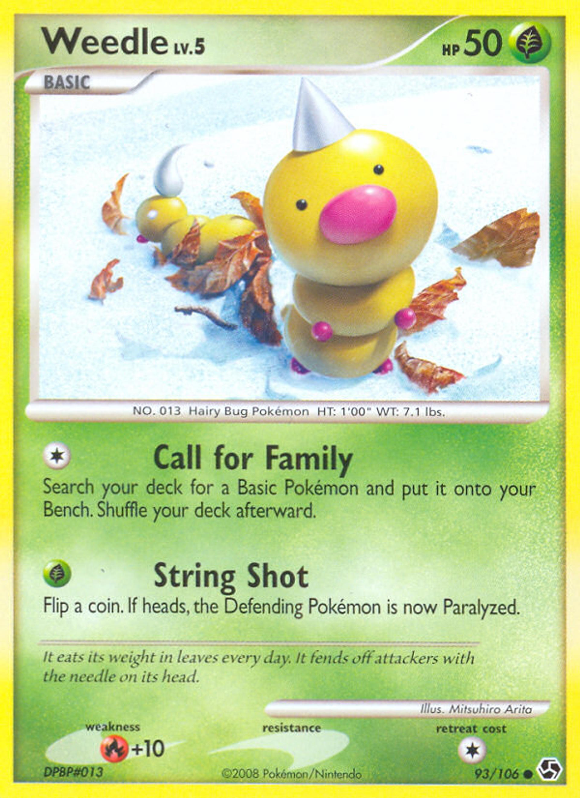 Weedle — Great Encounters — Pokemon