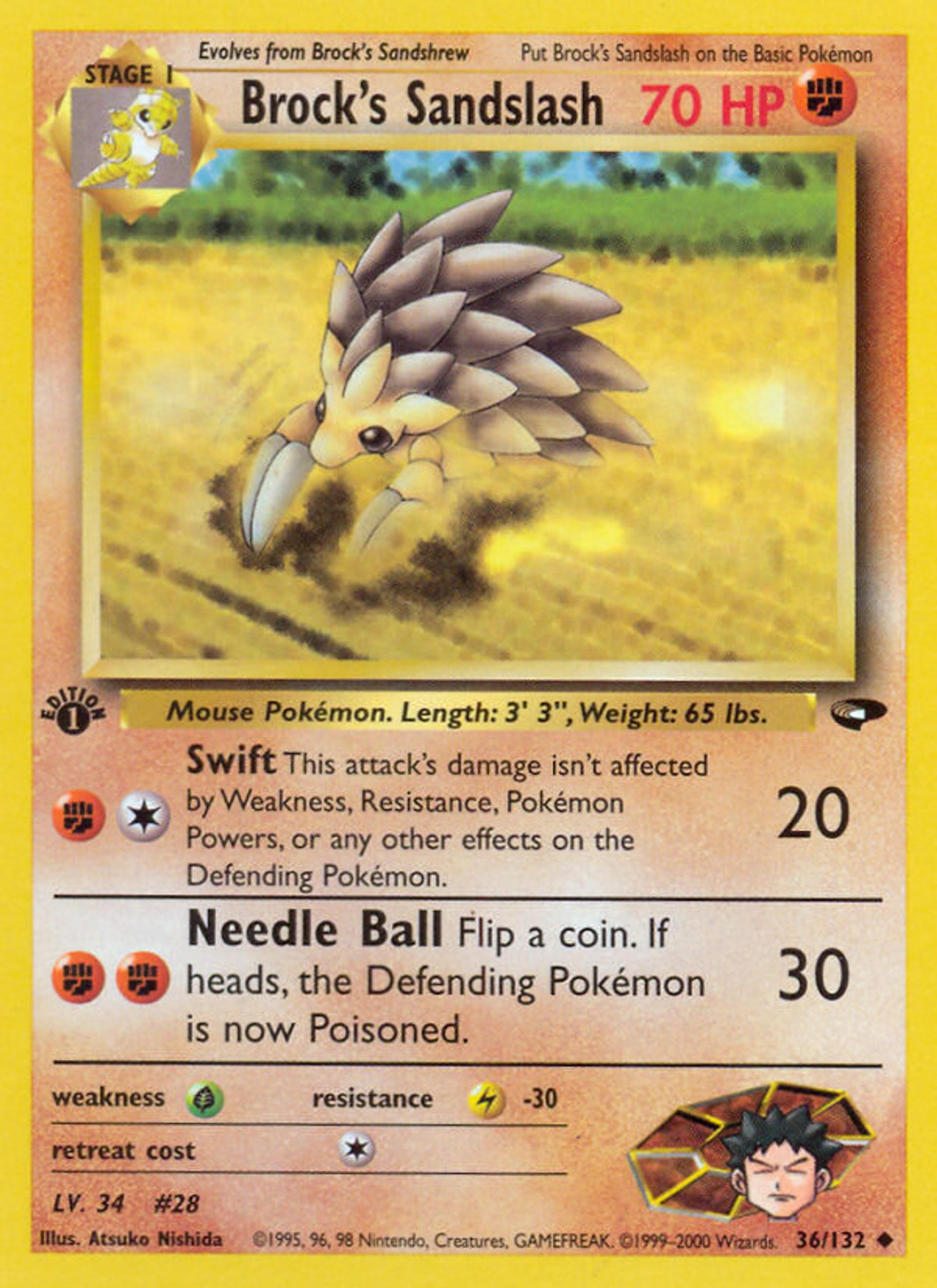 Brock's Sandslash — Gym Challenge — Pokemon