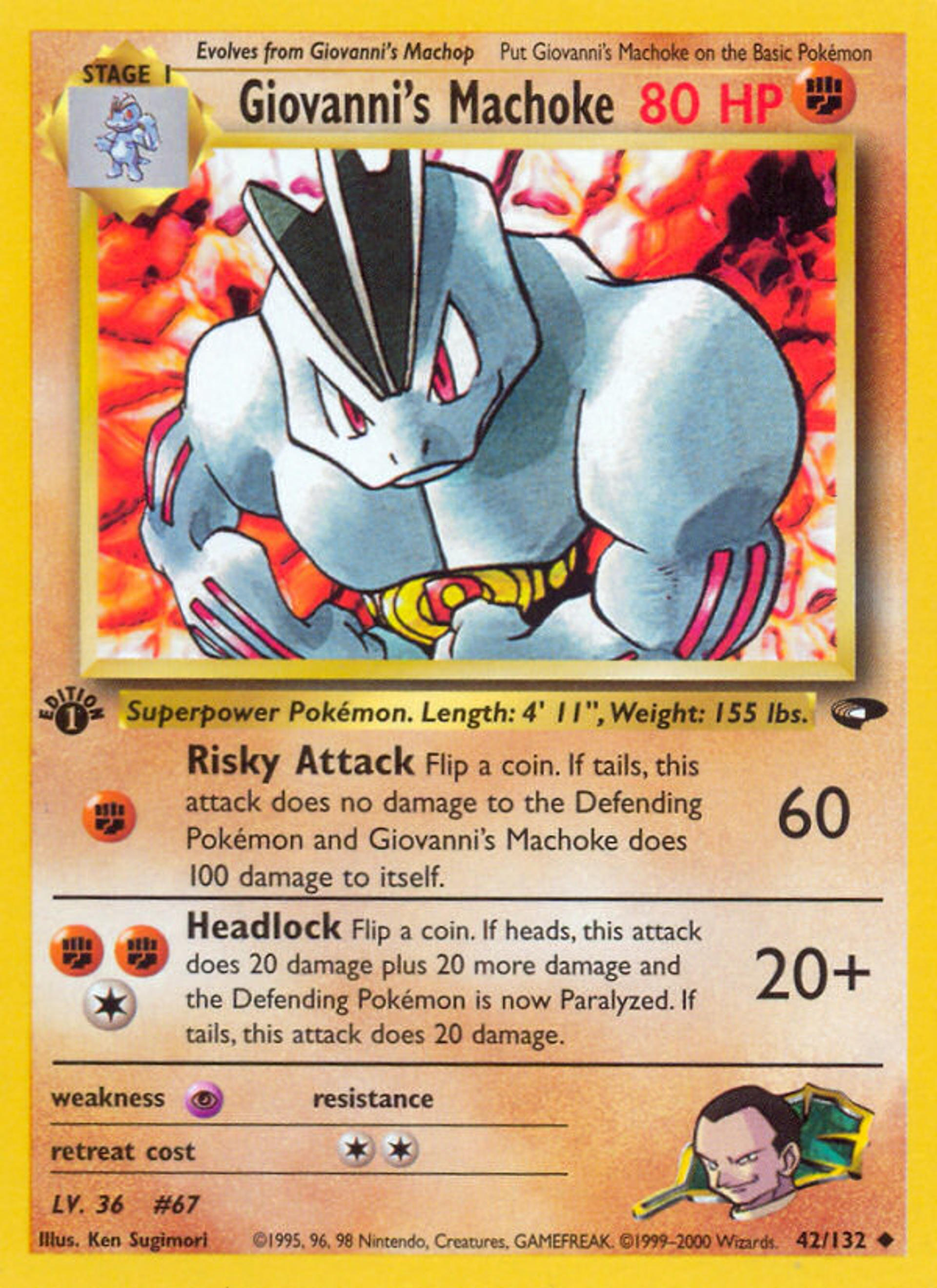 Giovanni's Machoke — Gym Challenge — Pokemon
