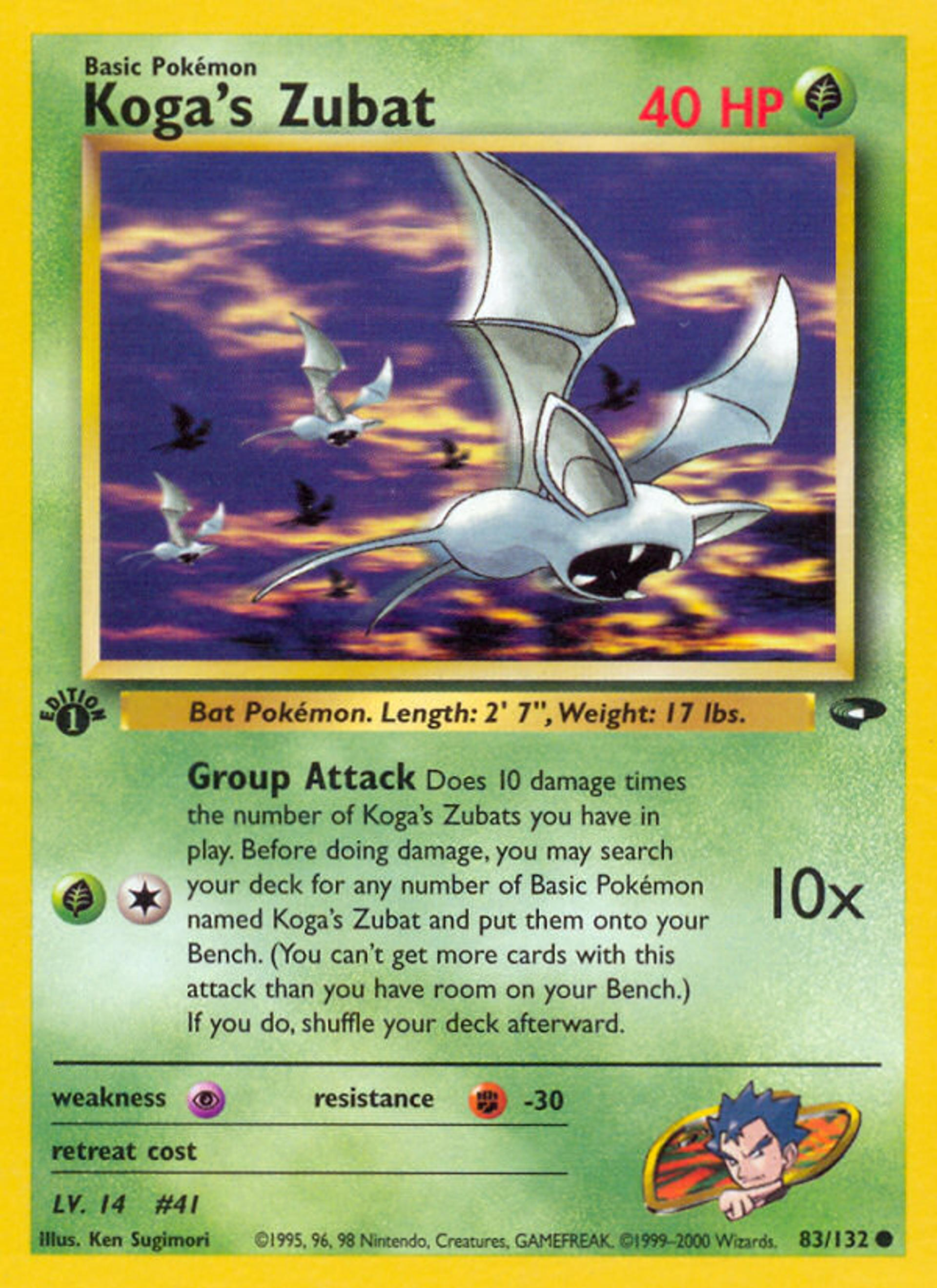 Koga's Zubat — Gym Challenge — Pokemon