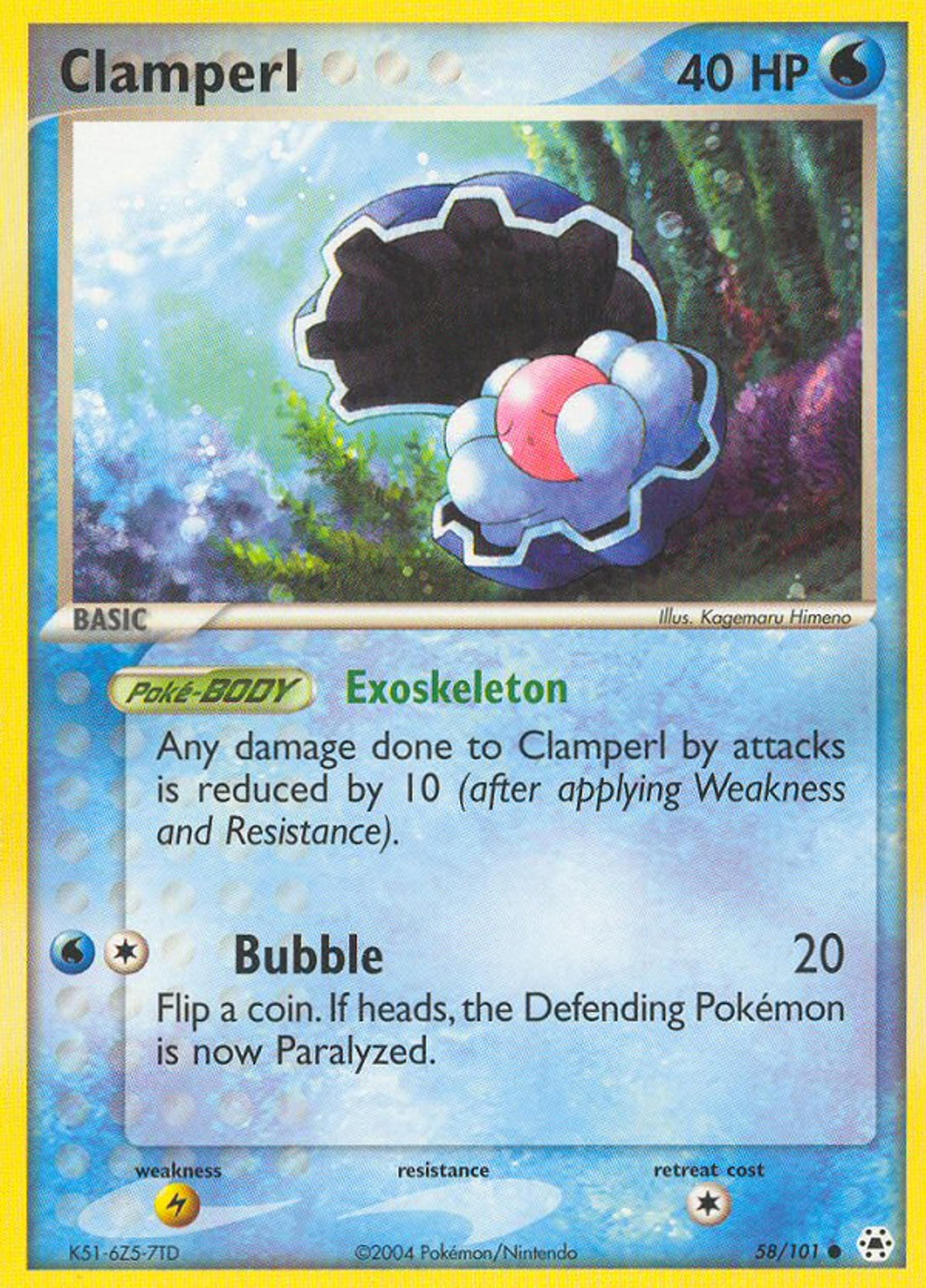 Clamperl — Hidden Legends — Pokémon