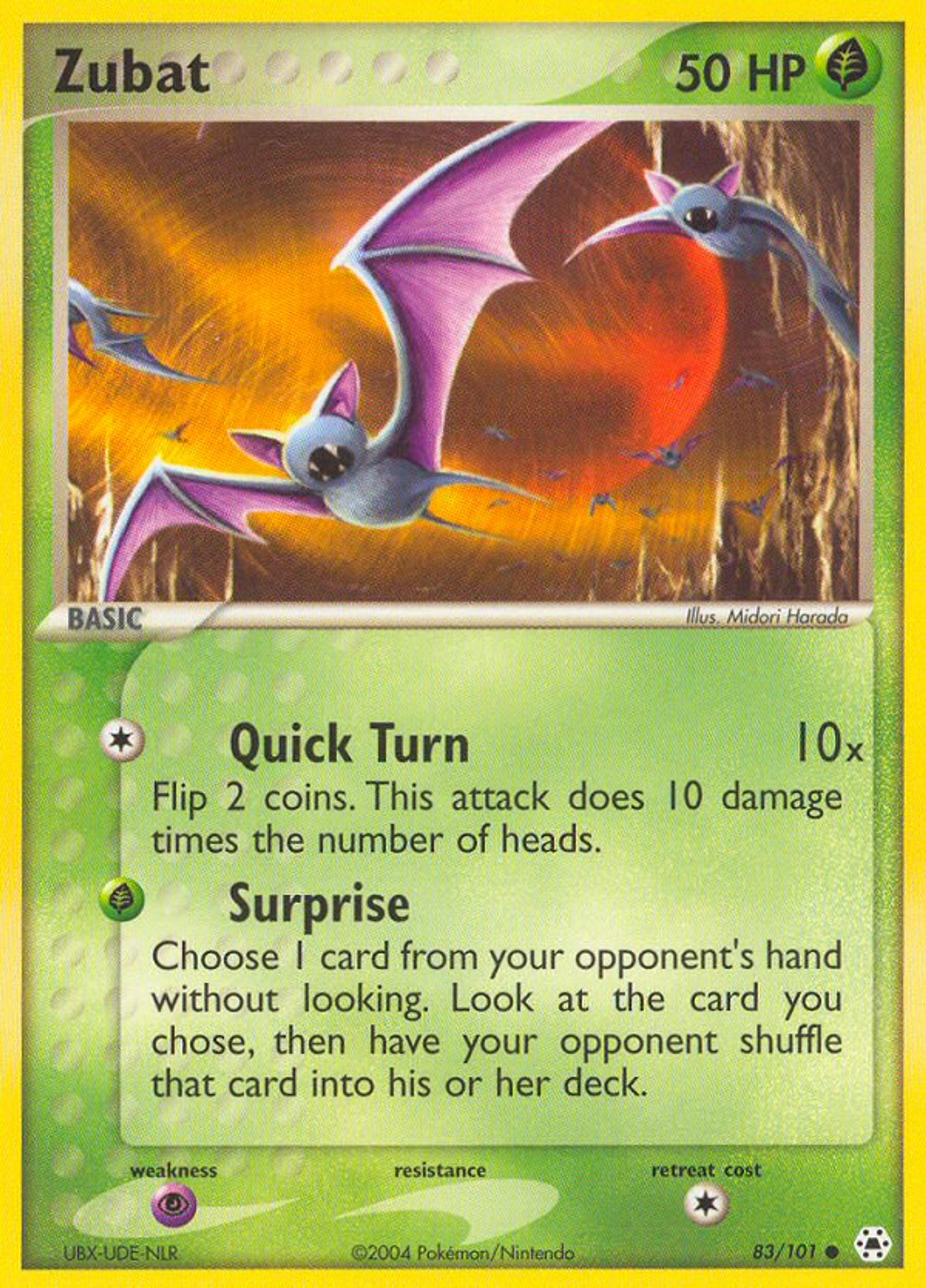 Zubat — Hidden Legends — Pokémon