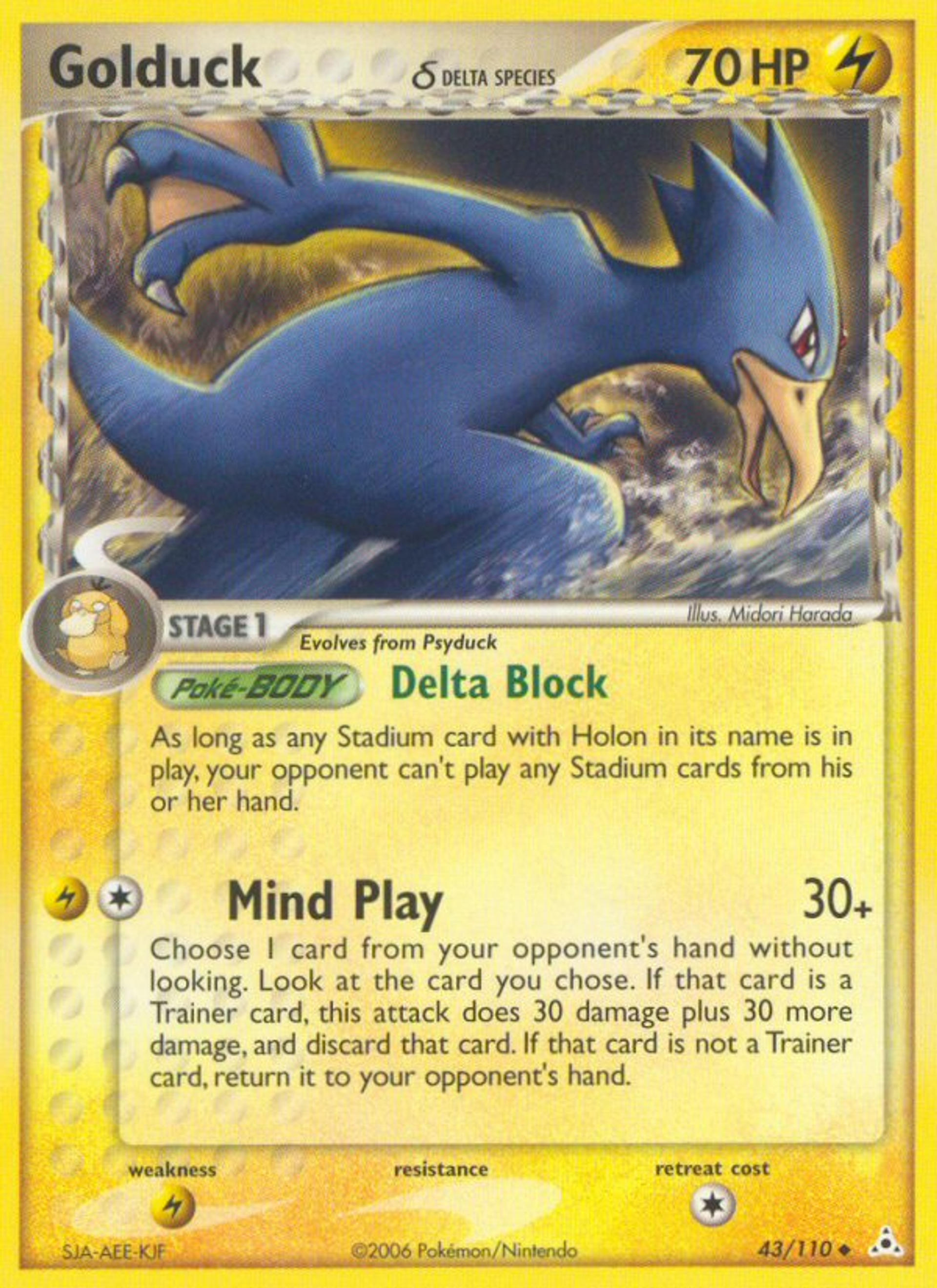 Golduck — Holon Phantoms — Pokemon