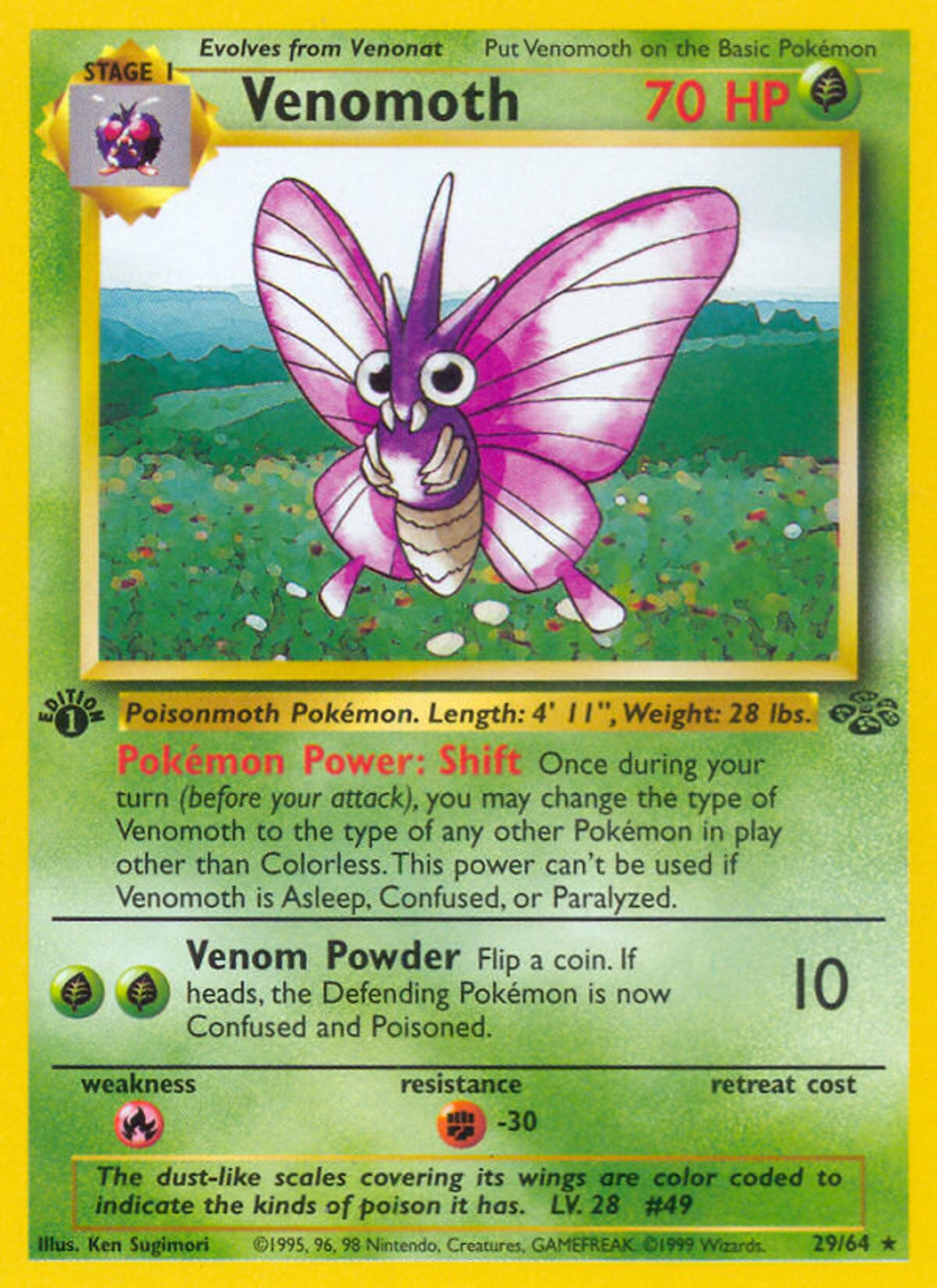 Venomoth — Jungle — Pokémon