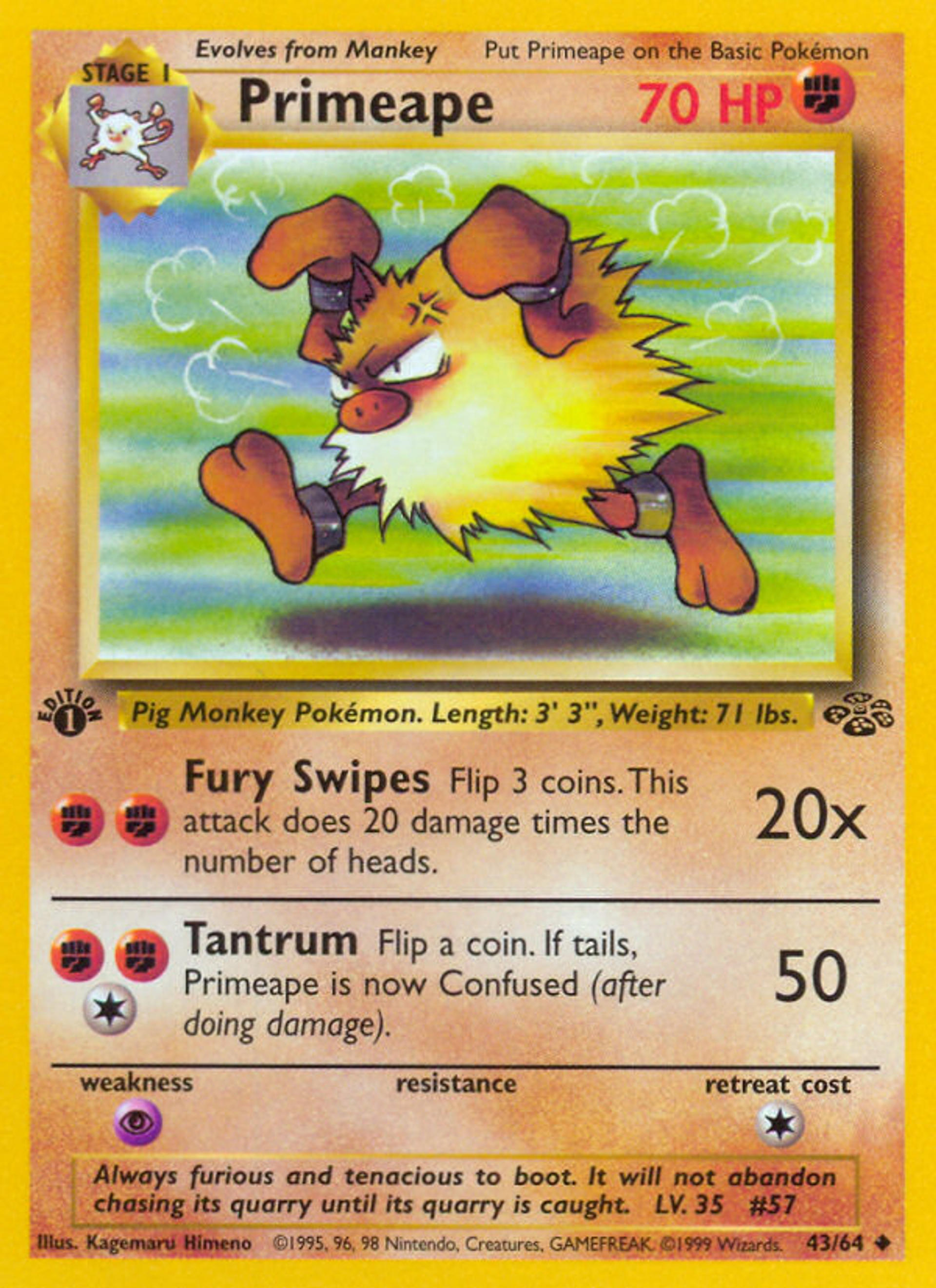 Primeape — Jungle — Pokémon