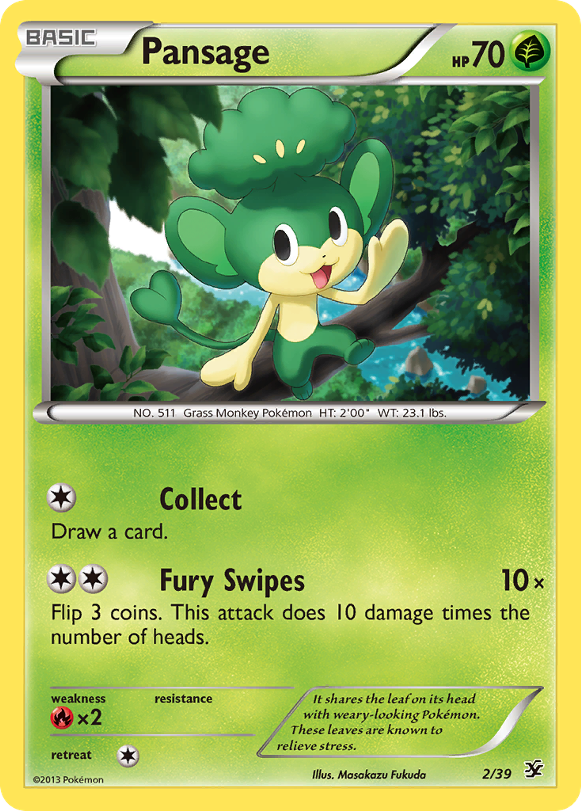Pansage — Kalos Starter Set — Pokémon
