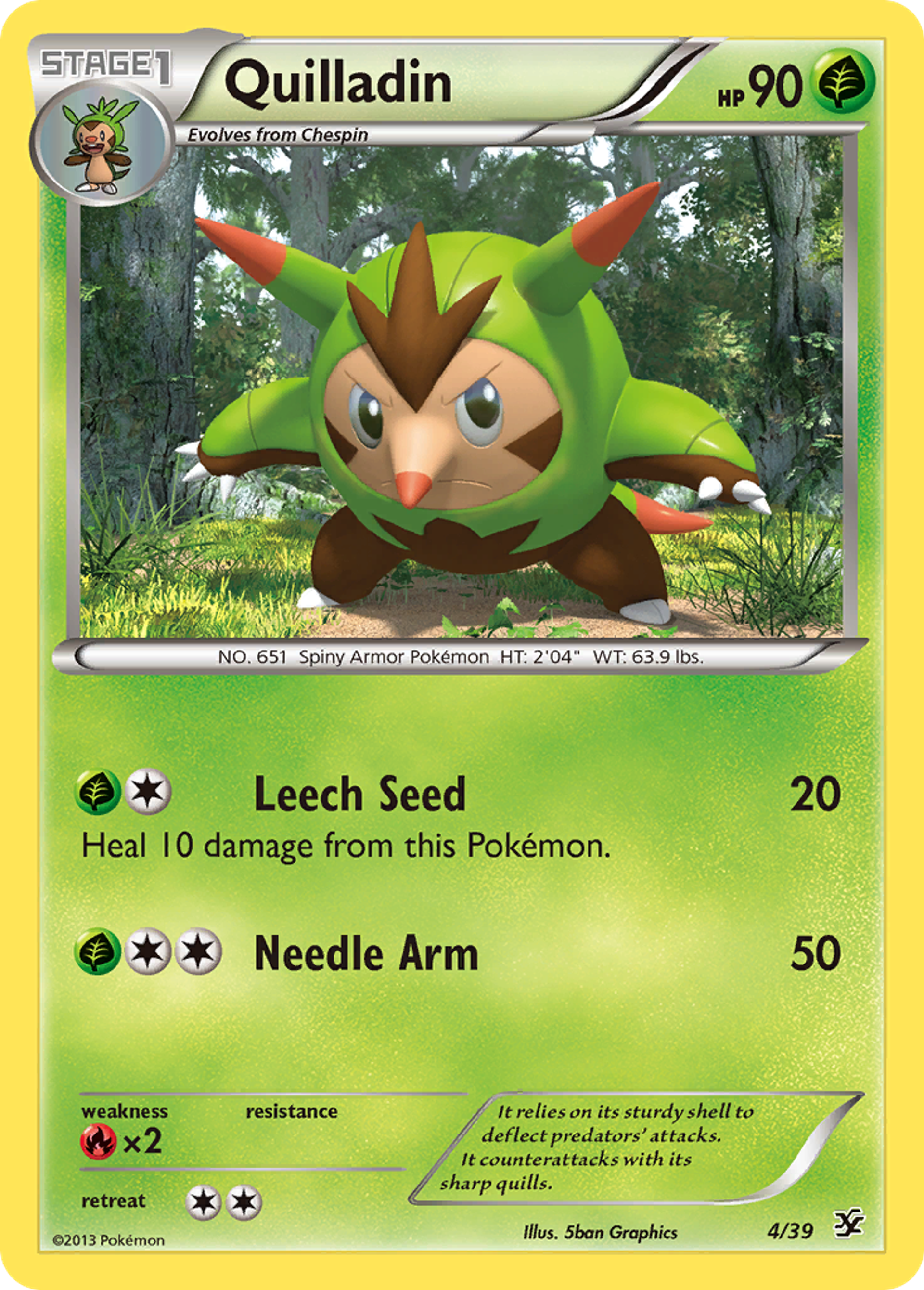 Quilladin — Kalos Starter Set — Pokémon