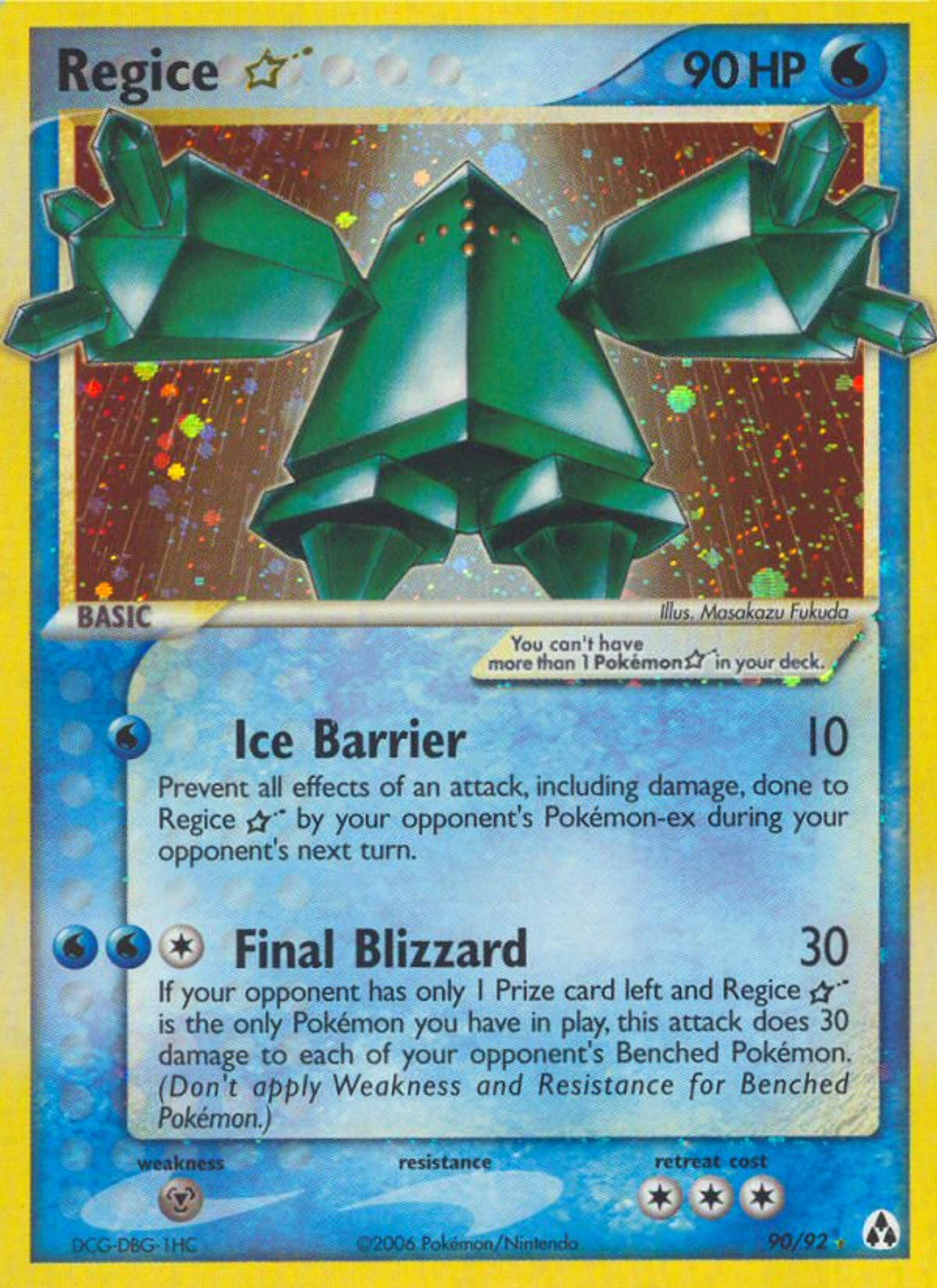 Regice Star — Legend Maker — Pokemon