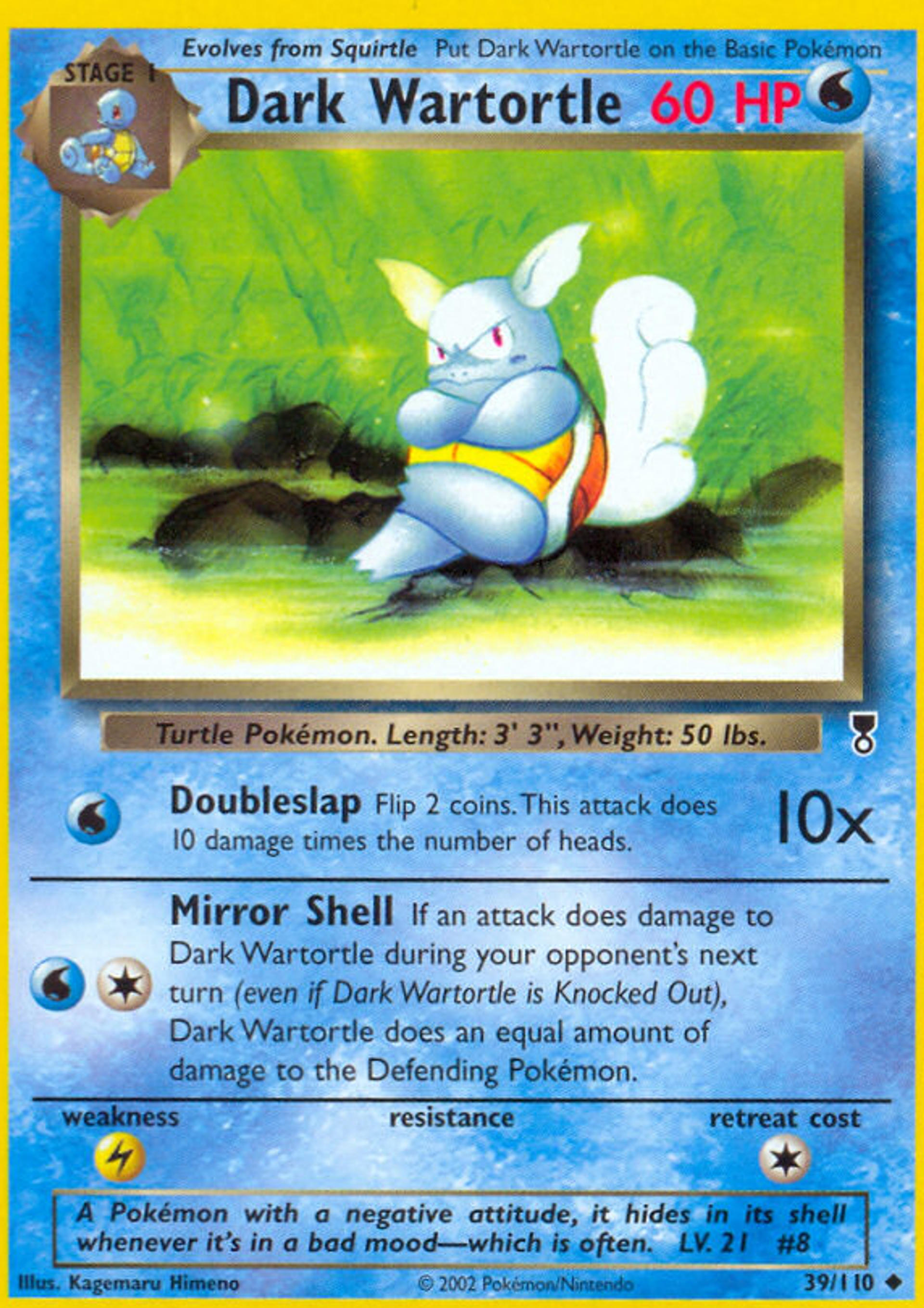 Dark Wartortle — Legendary Collection — Pokemon