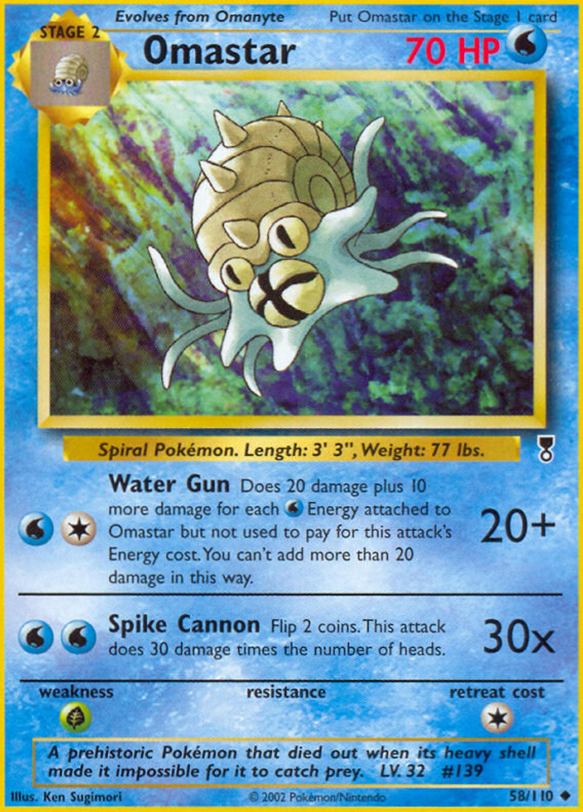 Omastar — Legendary Collection — Pokemon