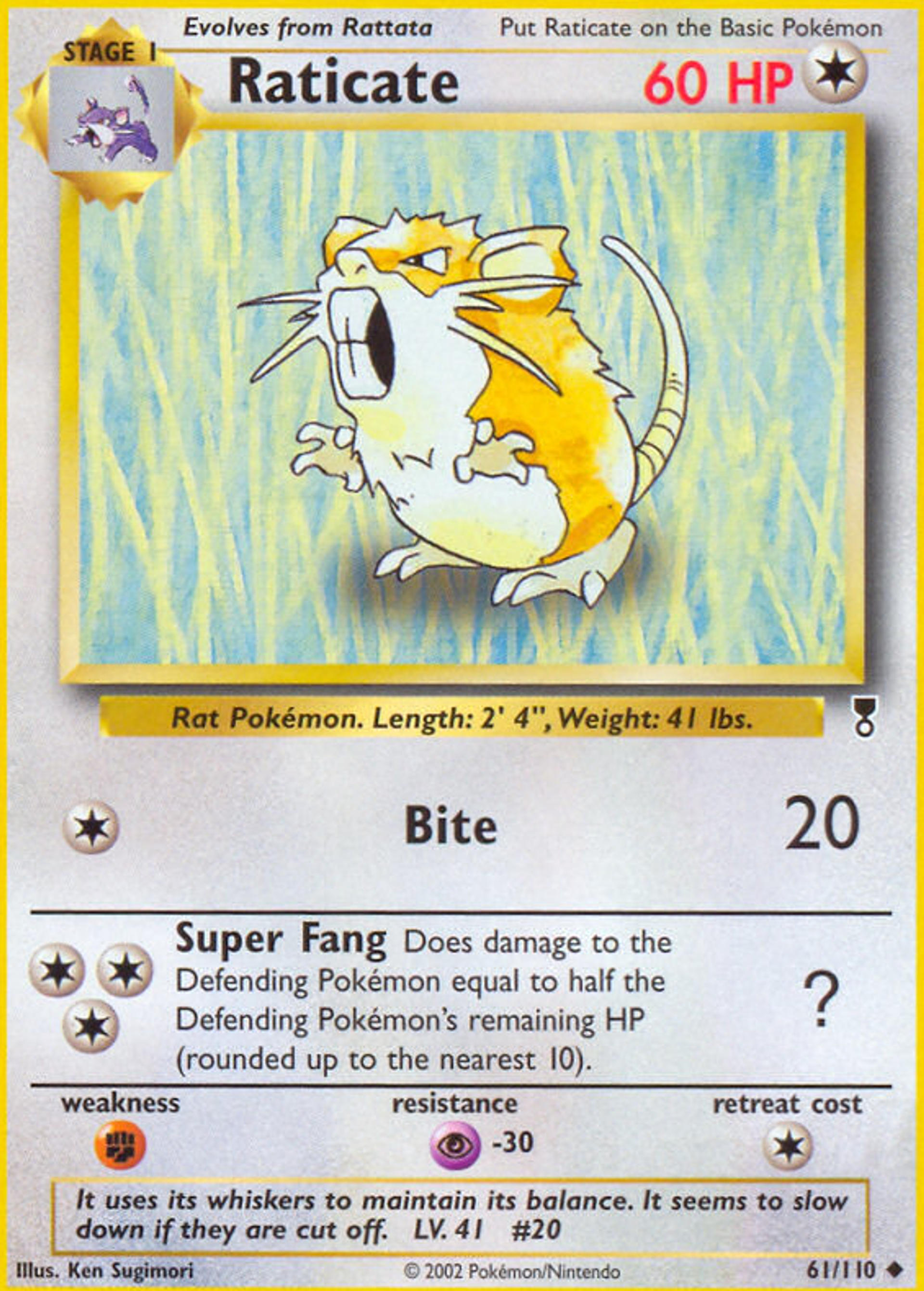 Raticate — Legendary Collection — Pokemon