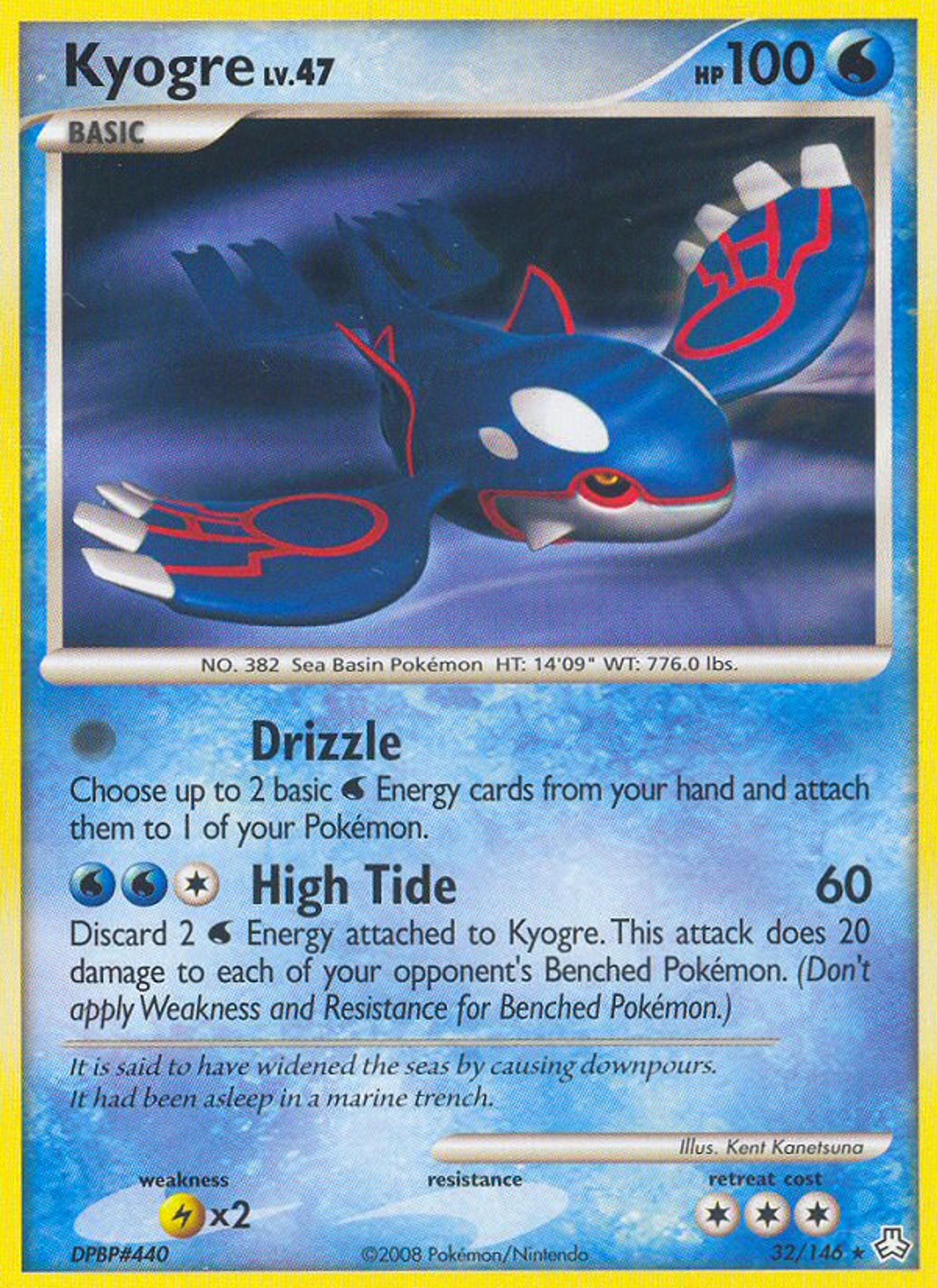 Kyogre Lv.47 — Legends Awakened — Pokemon