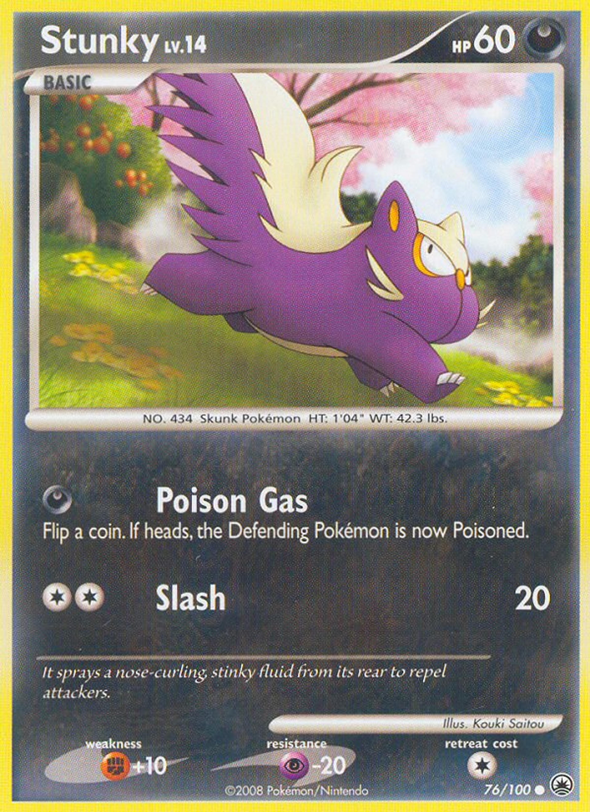 Stunky — Majestic Dawn — Pokemon