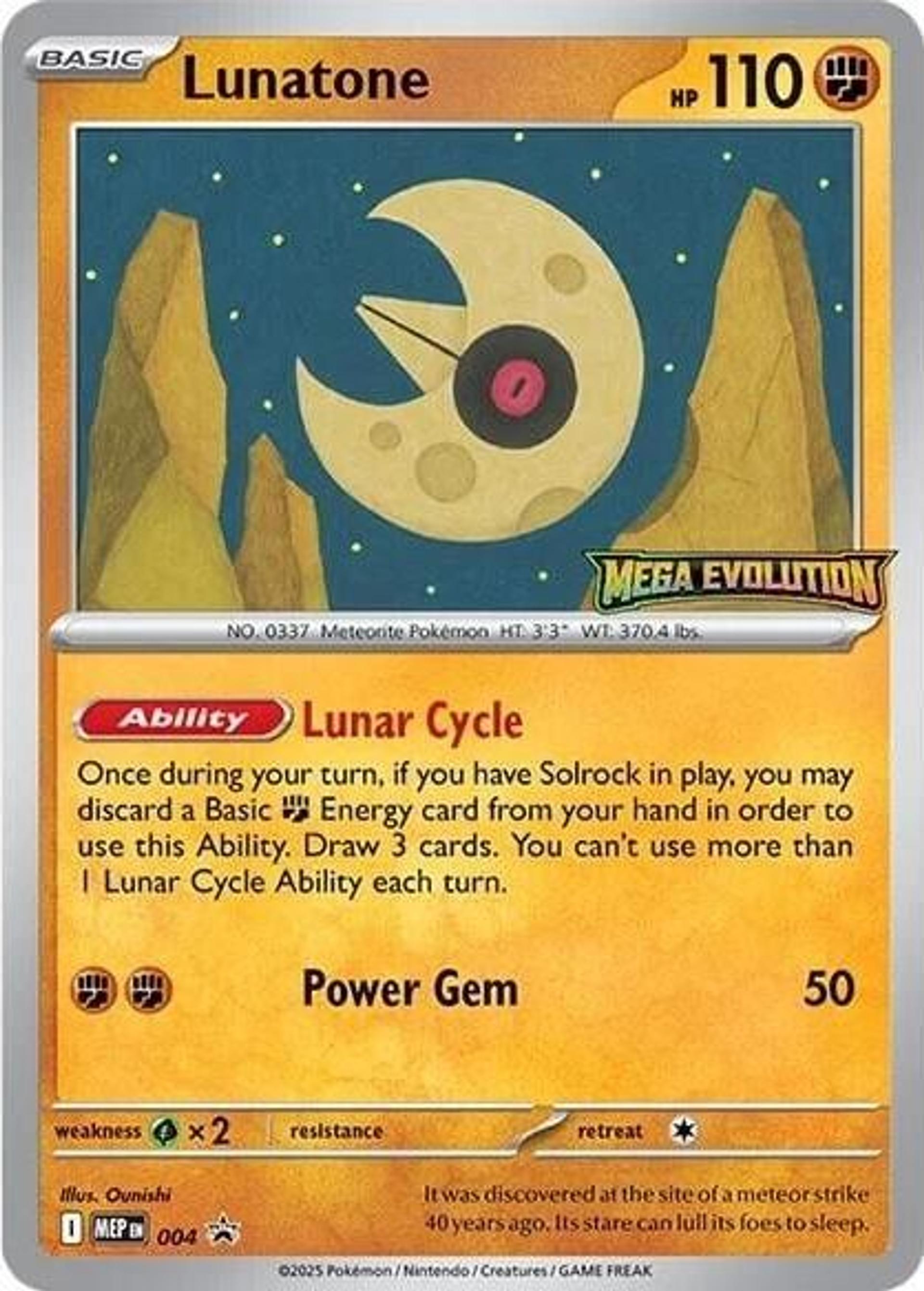 Lunatone — ME: Mega Evolution Promo — Pokemon