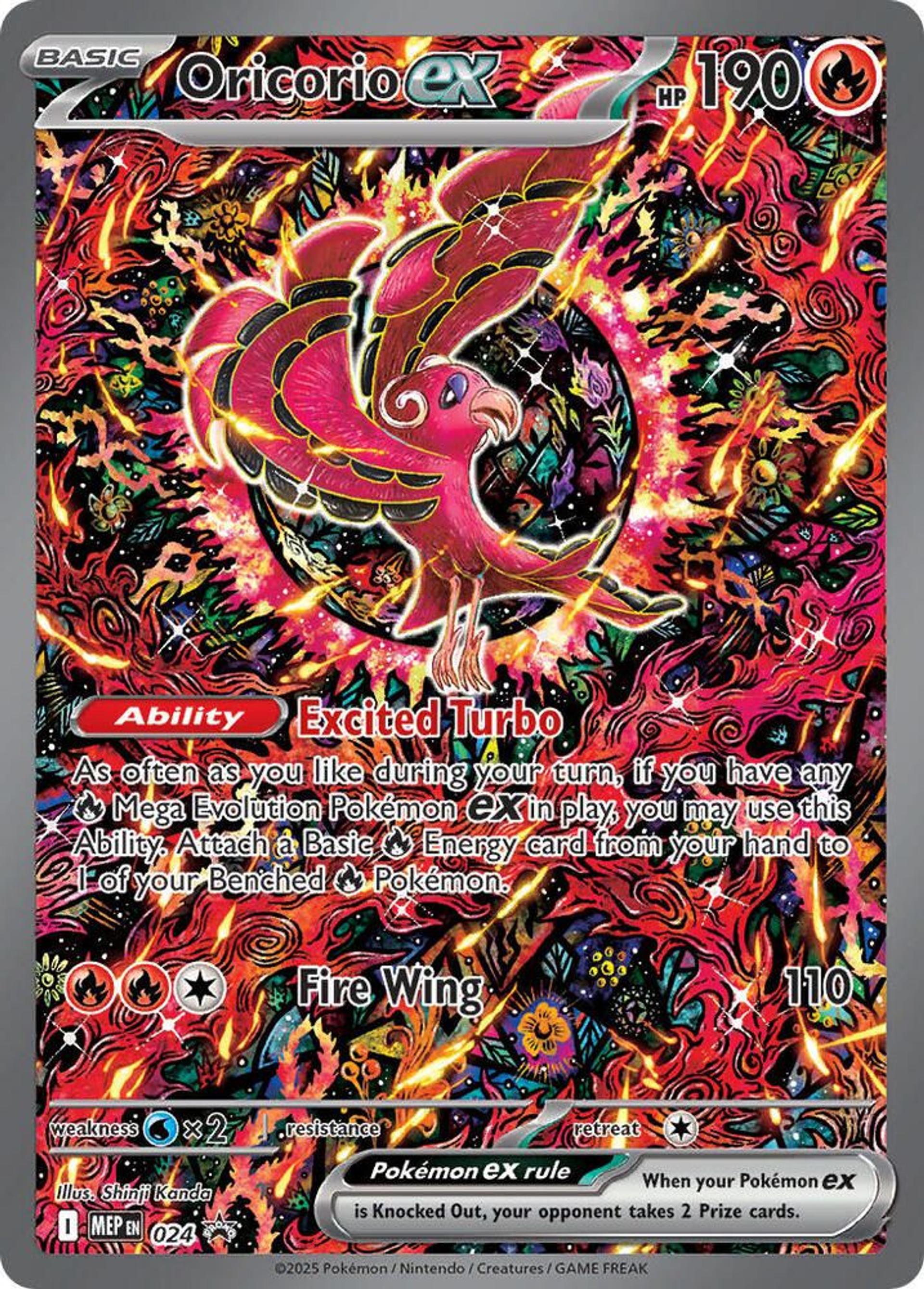 Oricorio ex — ME: Mega Evolution Promo — Pokemon