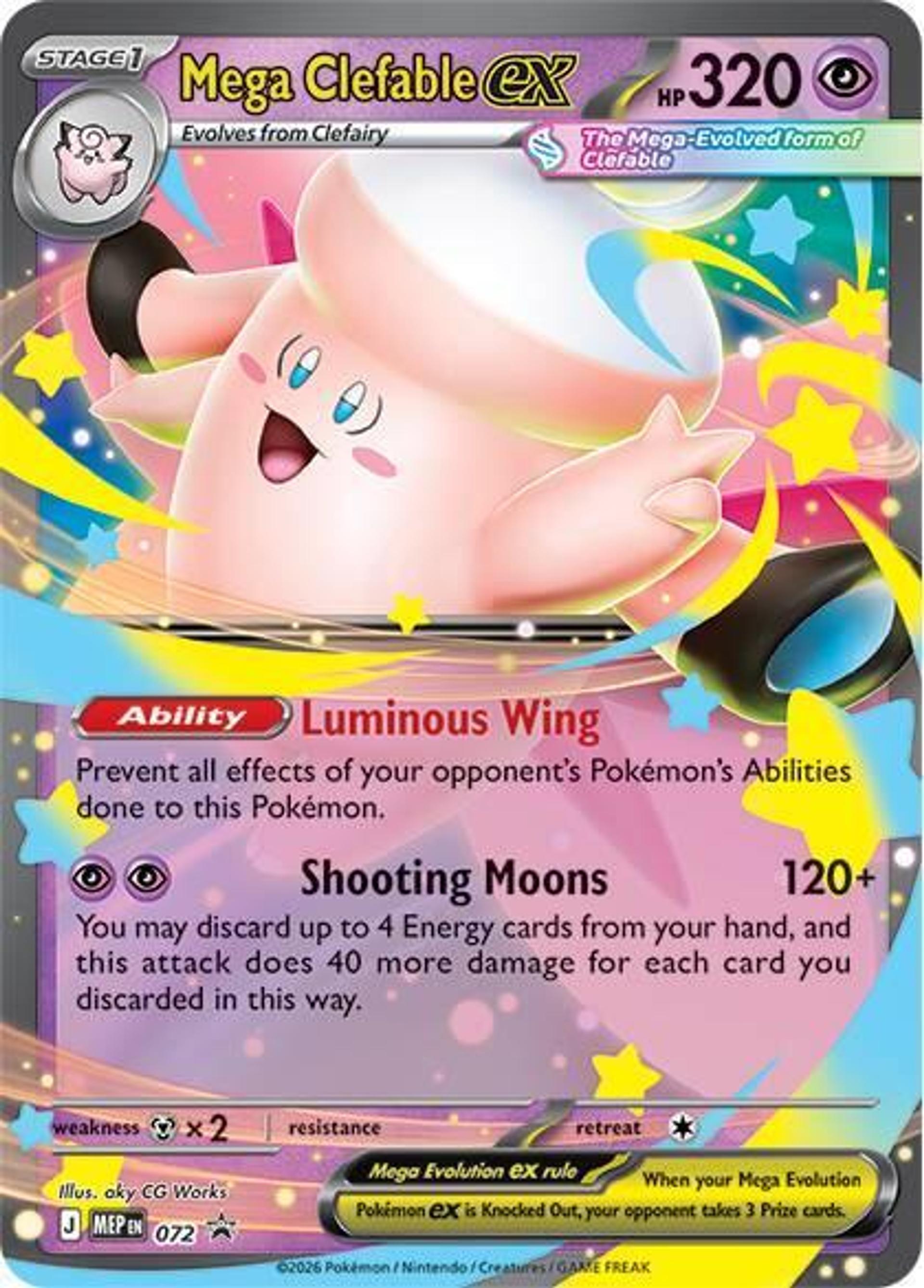 Mega Clefable ex — ME: Mega Evolution Promo — Pokemon