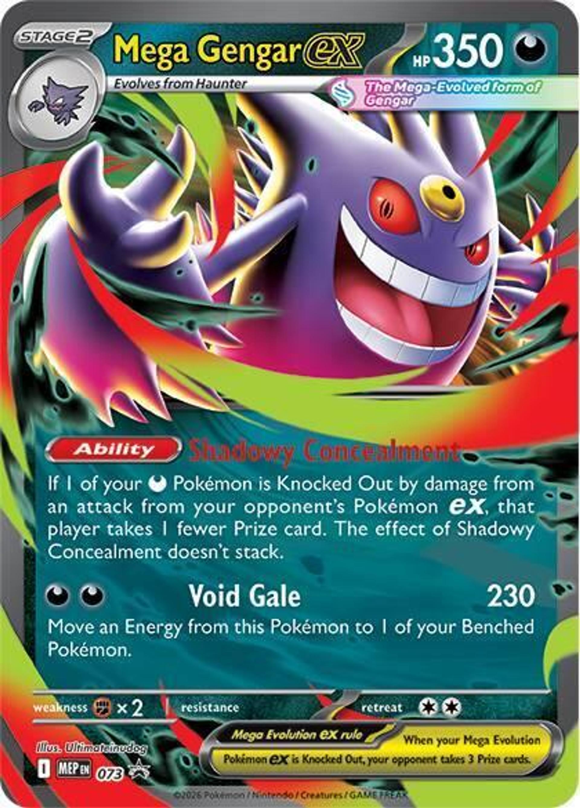 Mega Gengar ex — ME: Mega Evolution Promo — Pokemon