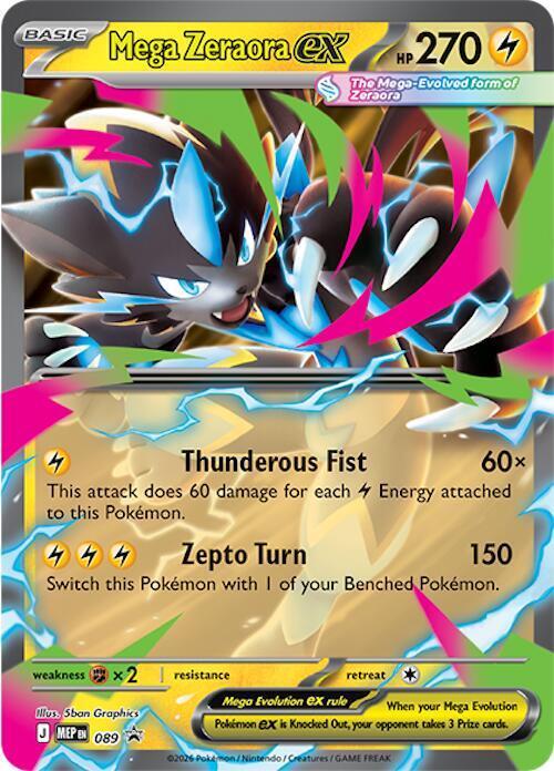 Mega Zeraora ex — ME: Mega Evolution Promo — Pokemon