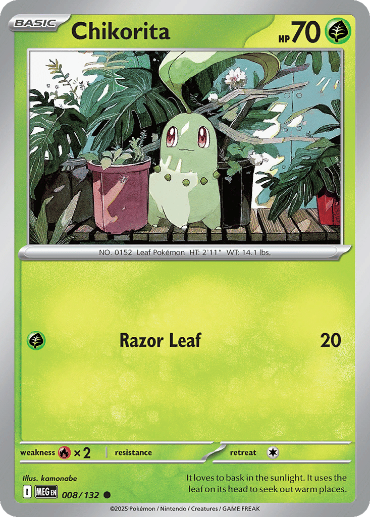 Chikorita — ME01: Mega Evolution — Pokemon