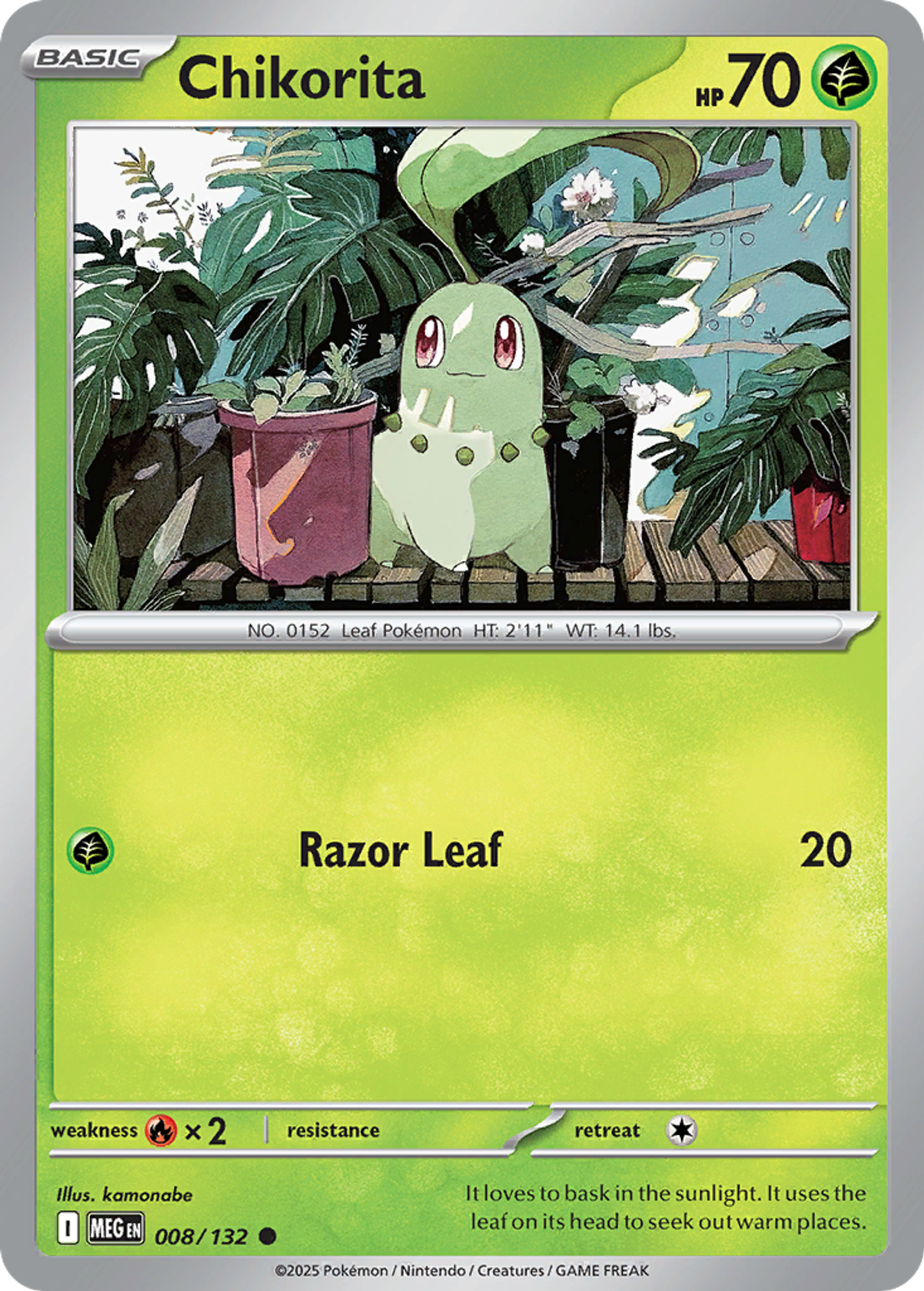 Chikorita — ME01: Mega Evolution — Pokemon