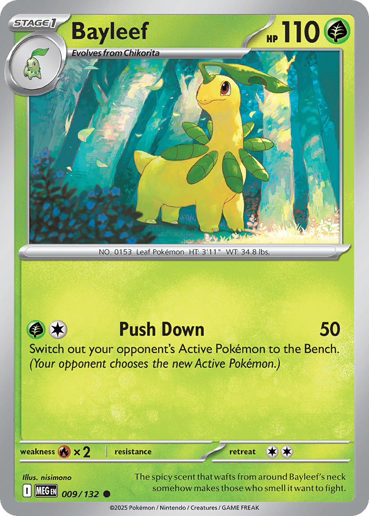 Bayleef — ME01: Mega Evolution — Pokemon